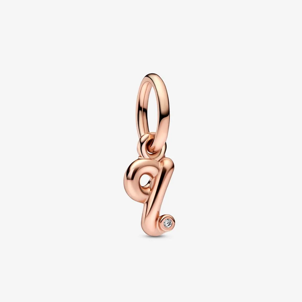 pandora medalion pendul litere scripte alfabet 782476c01