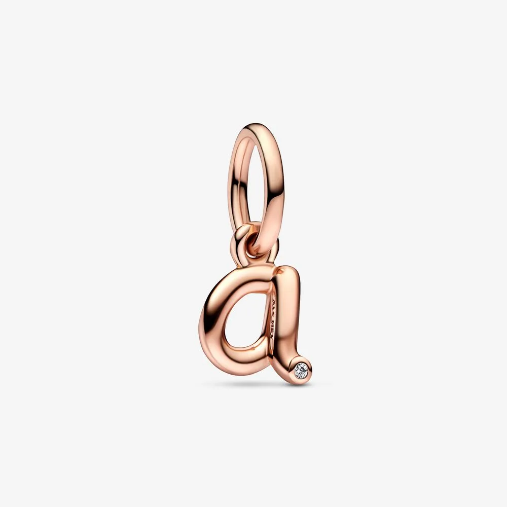 pandora pandantiv litere a script alfabet dangle charm 782531c01