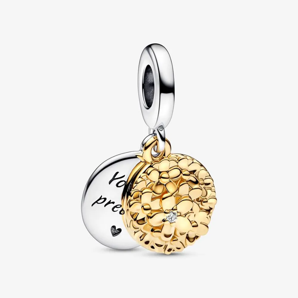 pandora pendanta dublă cu două nuanțe daisy 762341c01