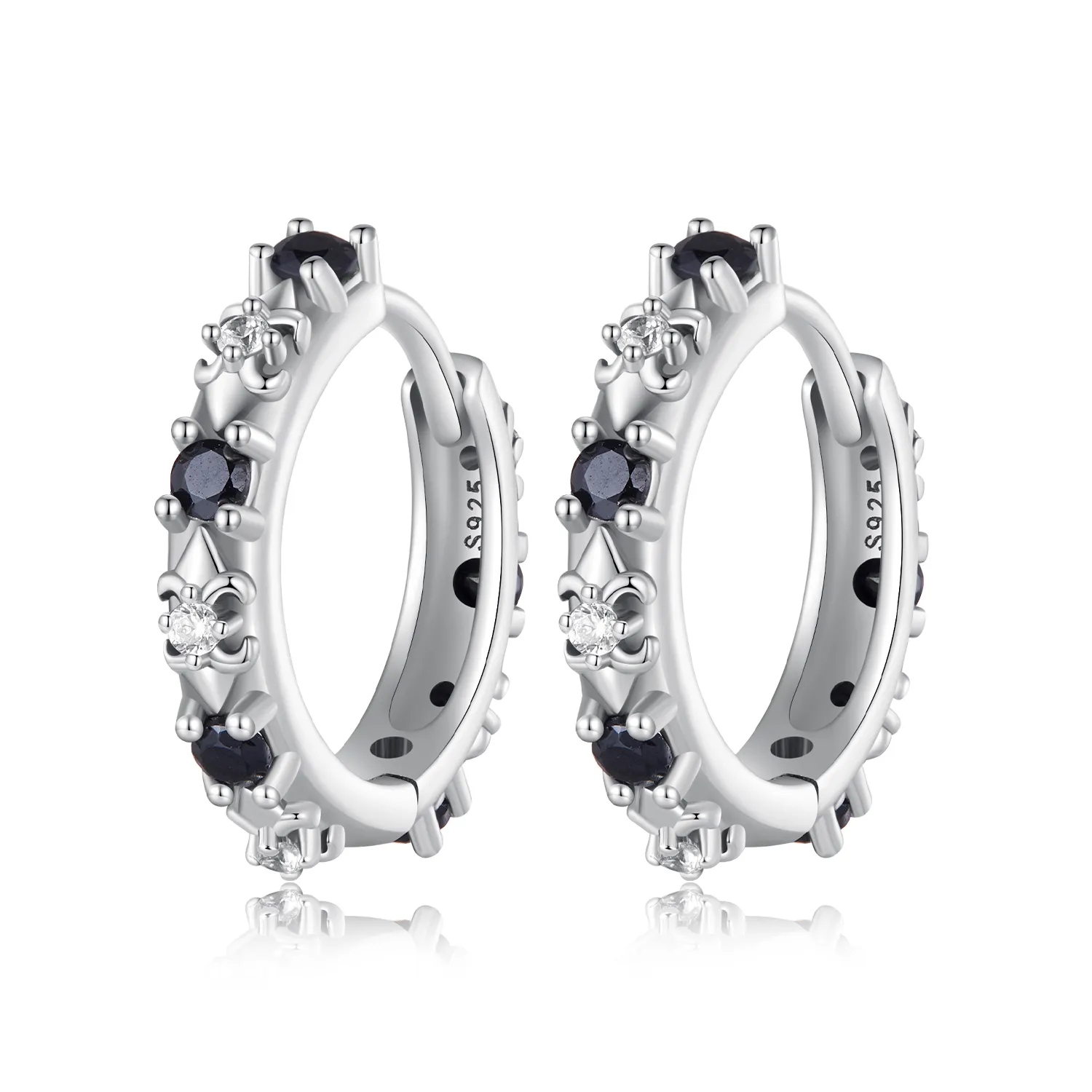 cercei pandora style iris hoops sce1605 bk