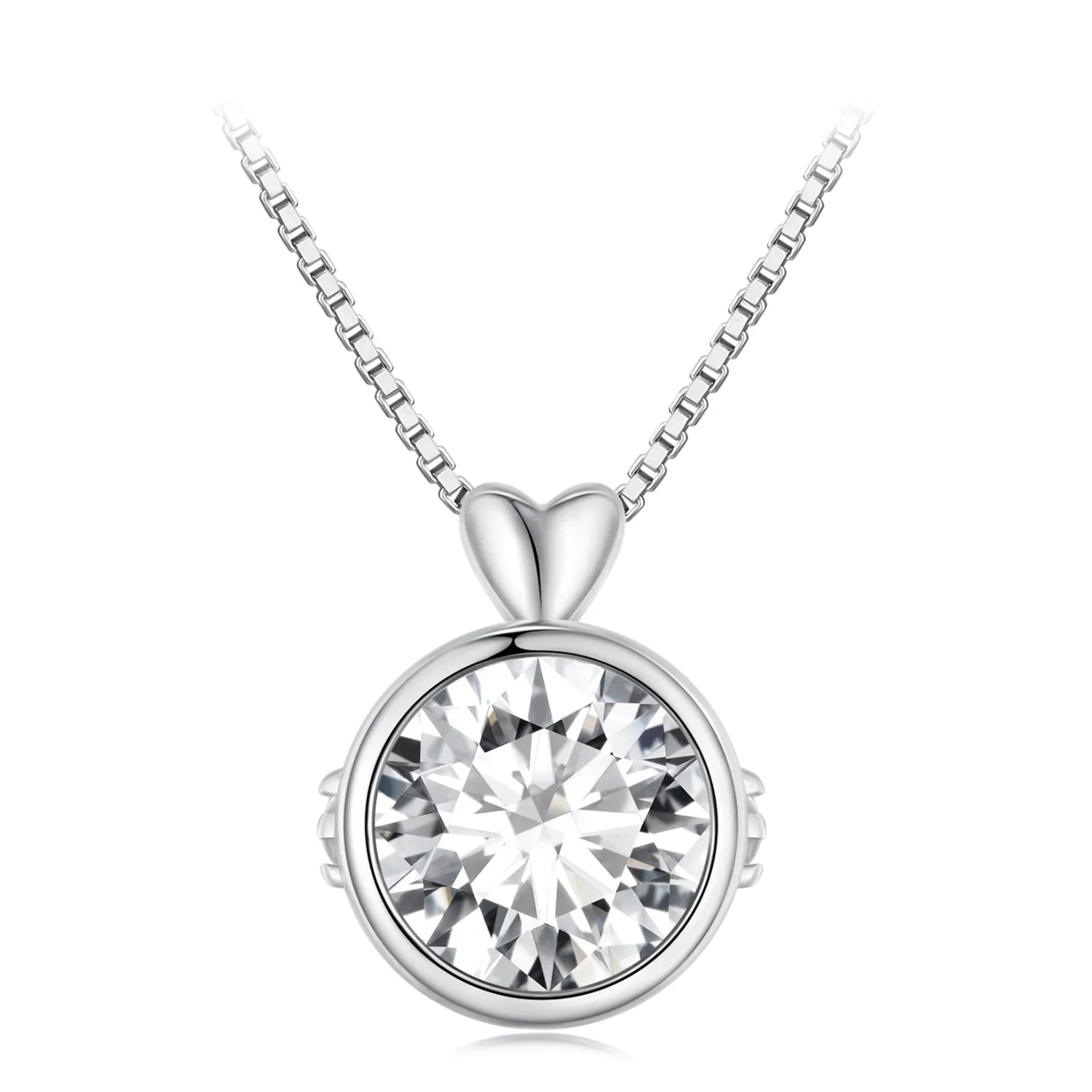 colier de stil pandora cu moissanite de 1 carat msn013