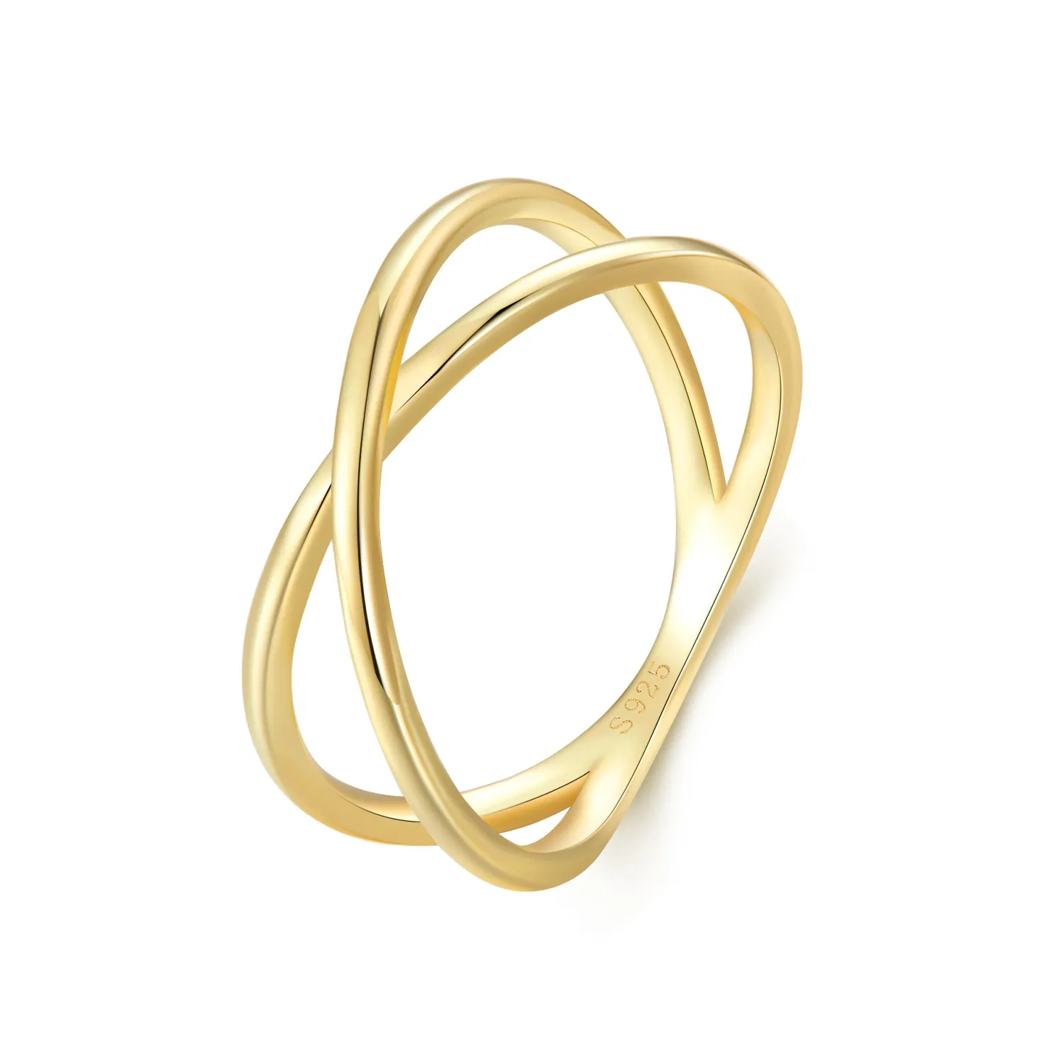 inel pandora stil placat cu aur în formă de cruce scr543 b