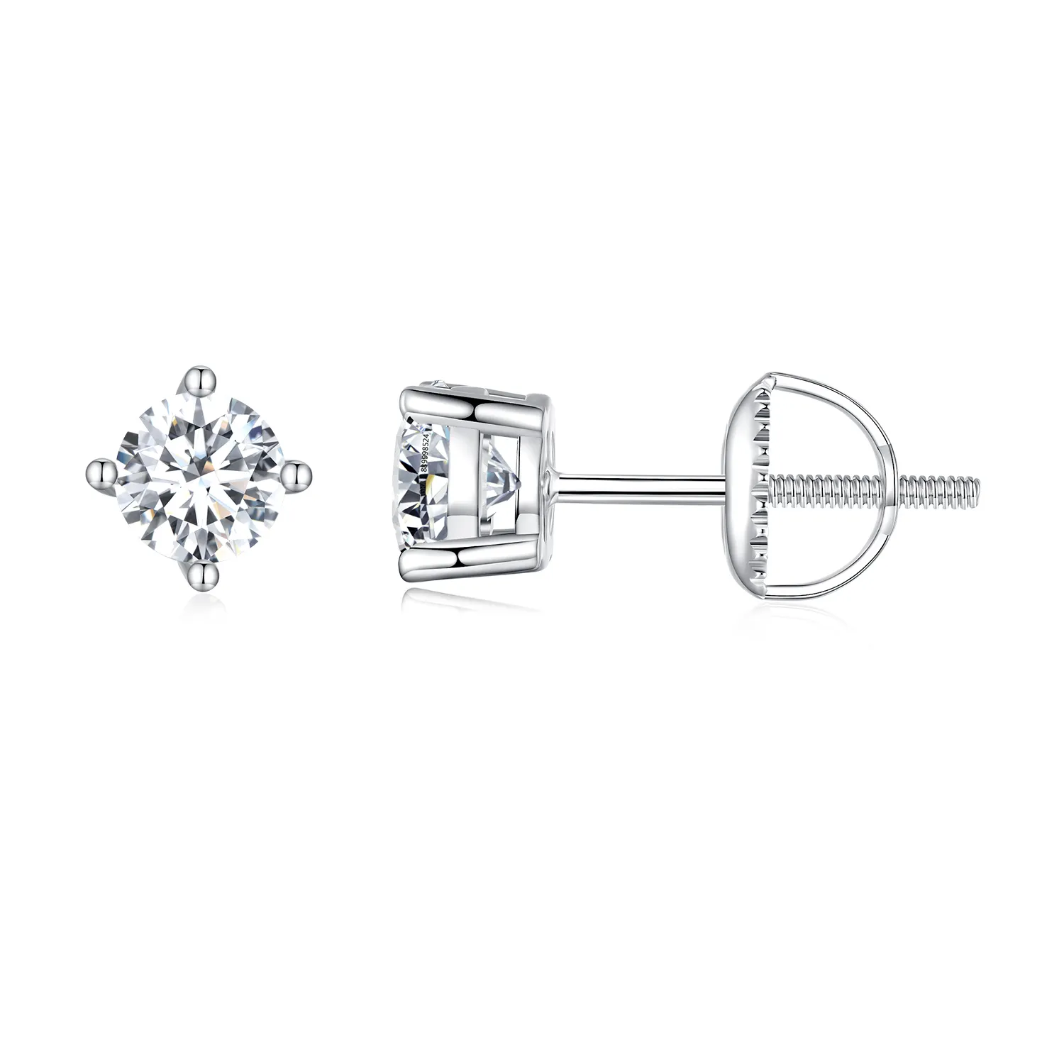 studuri moissanite cu patru gheare de 05 carate stil pandora mse003 s