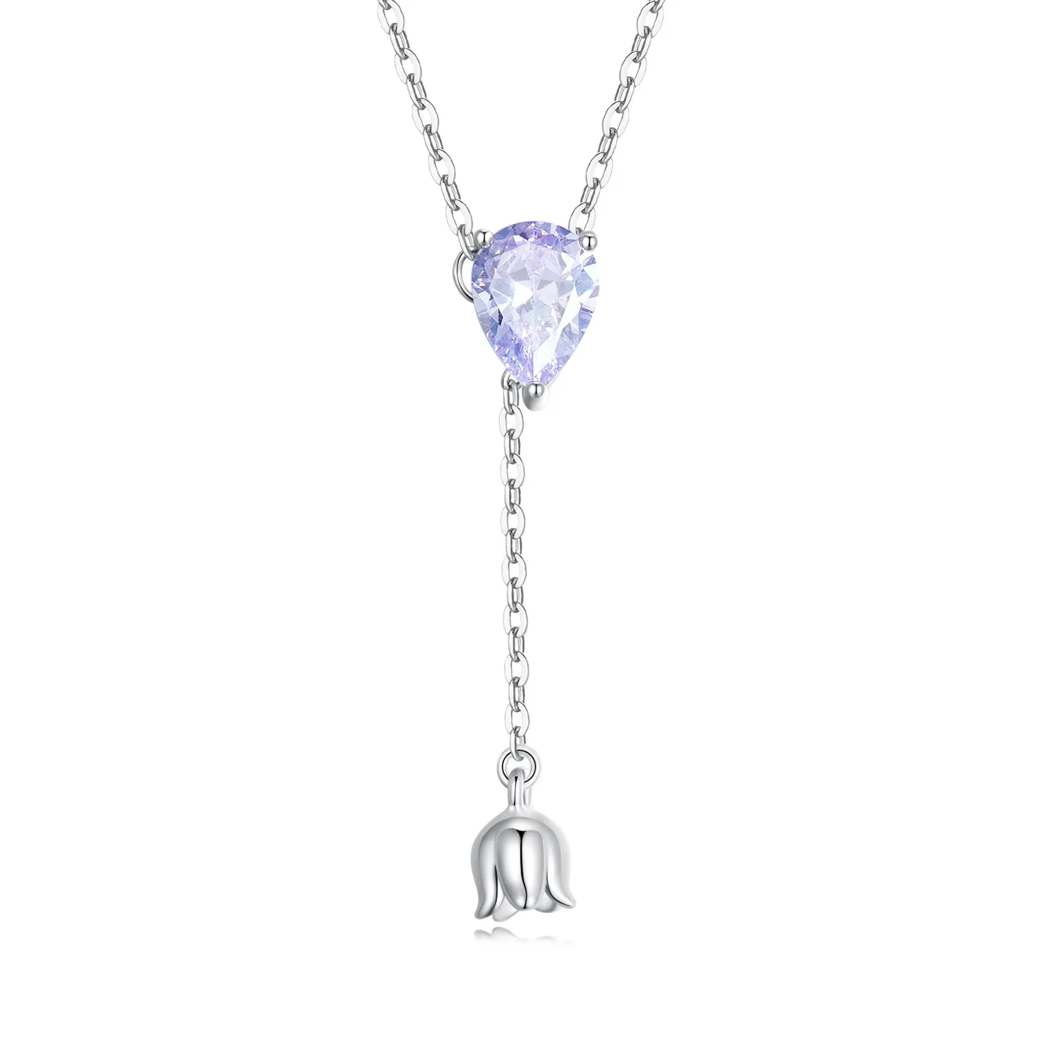 colier ametist în stil pandora bsn271