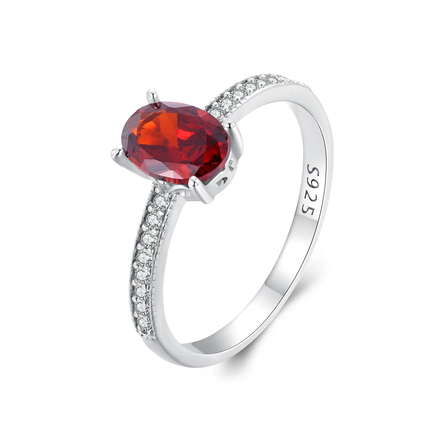Inel roșu în stil Pandora - BSR460-RD