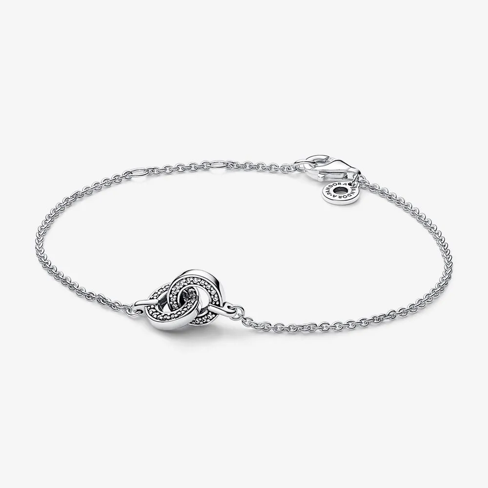 brățară cu lanț pandora signature intertwined pavé 592742c01