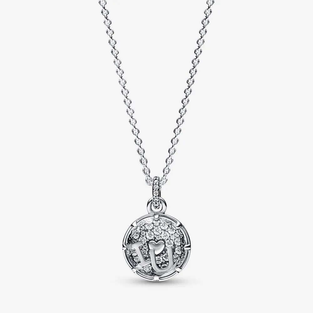 colier pandantiv pandora i love u din argint sterling 392599c01