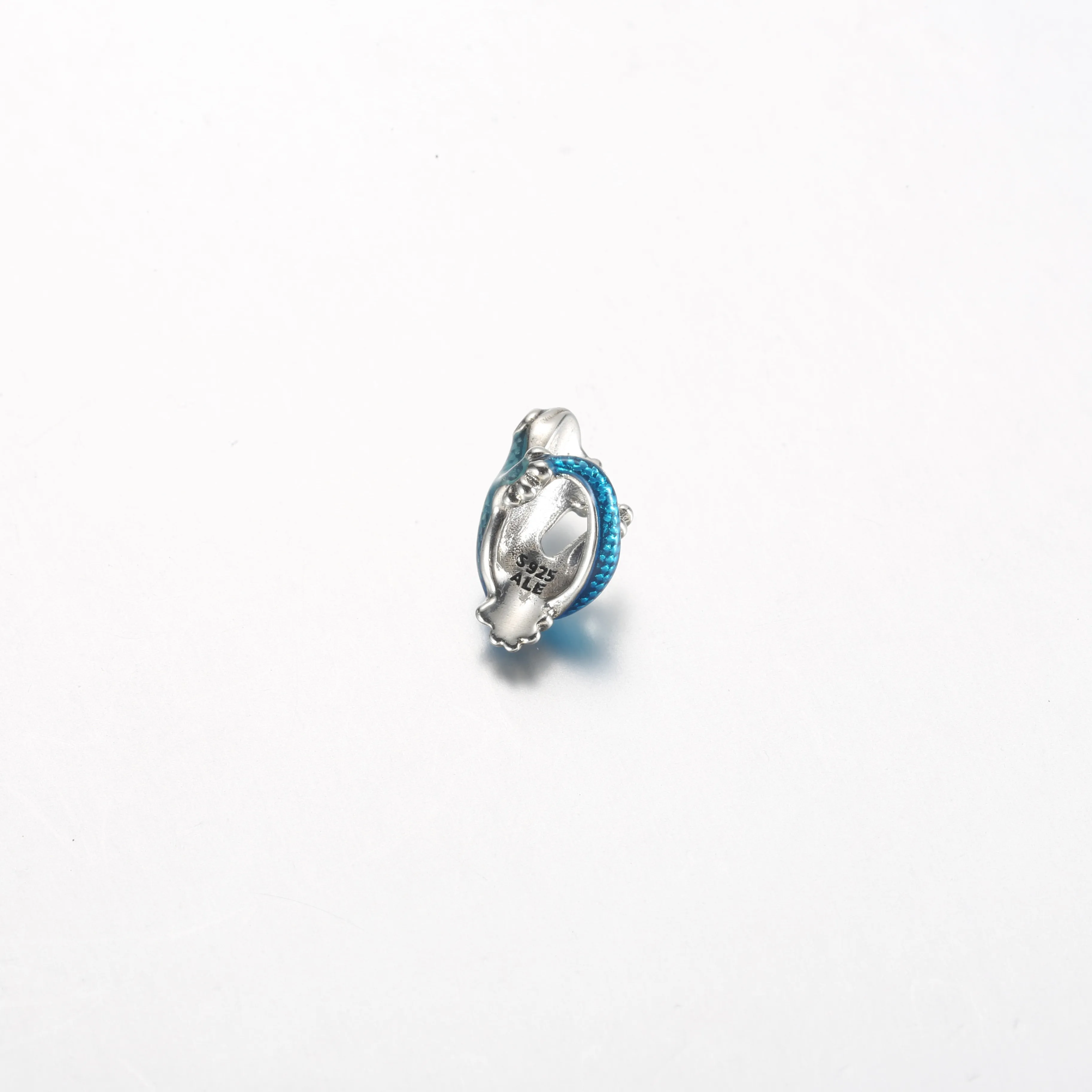 Pandora Charm Metalic Albastru cu Gecko - 792701C01