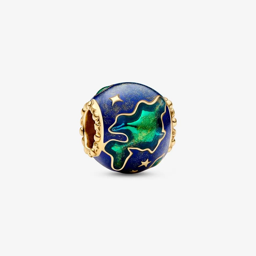 pandora earth 14k charm placat cu aur 762431c01