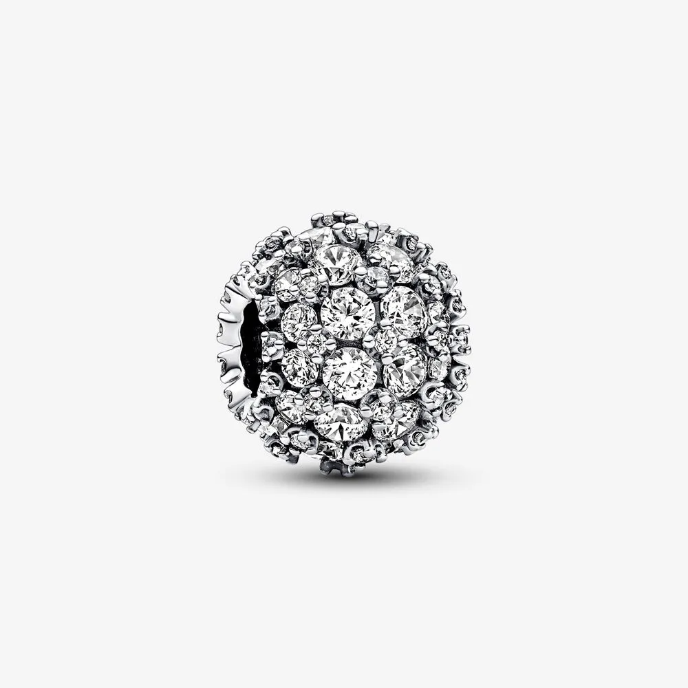 pandora sparkling pavé charm rotund 792630c01