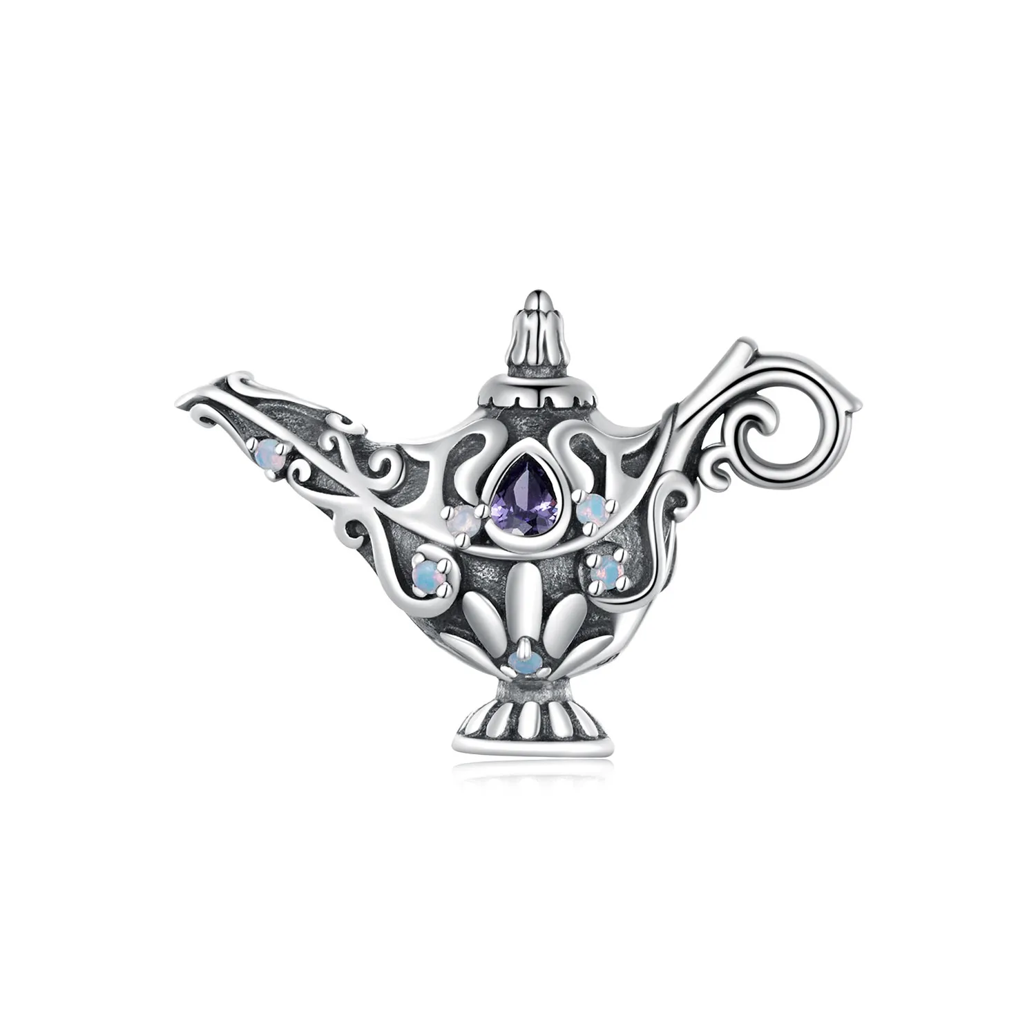 amuleta pandantiv în stilul pandora lampa magică pentru dorințe bsc893