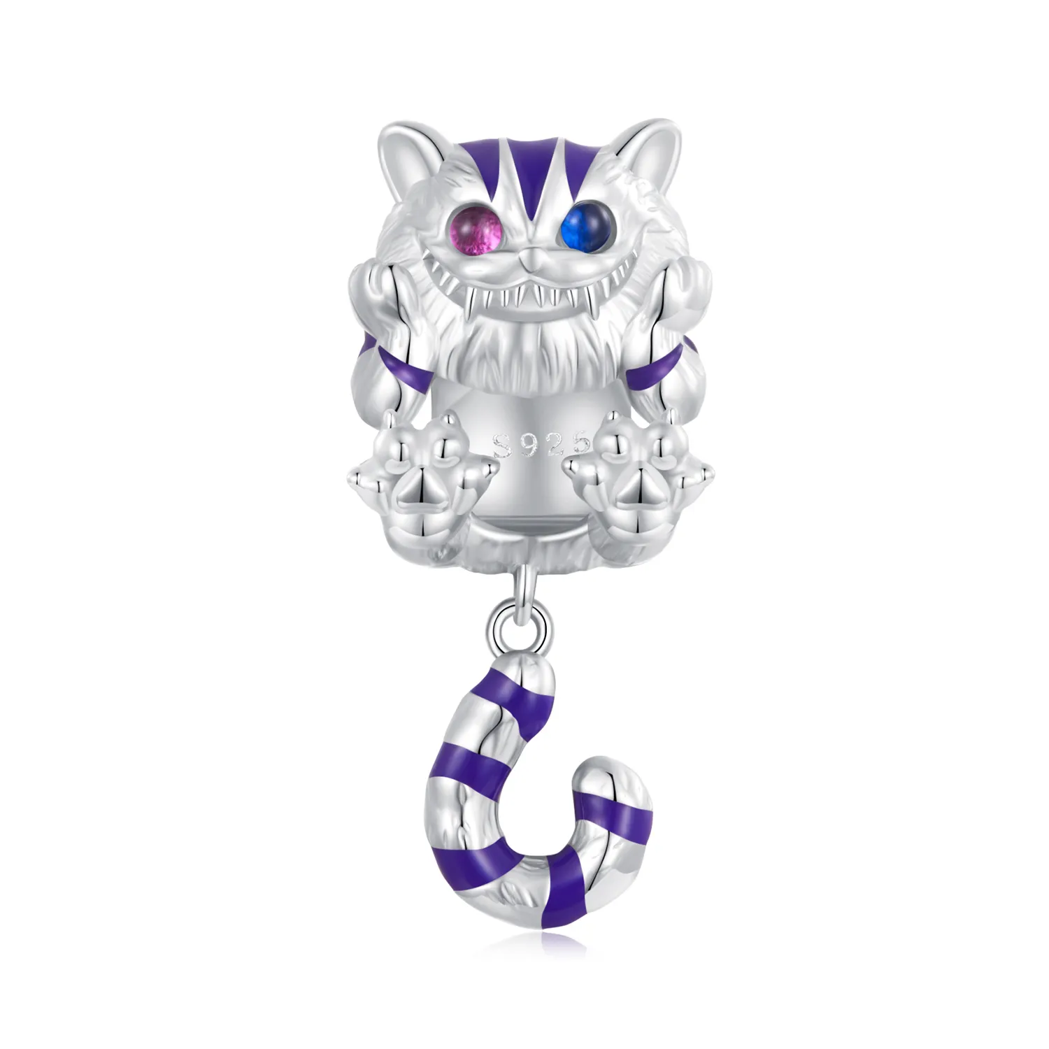 amuleta stil pandora cu pisică fantastică scc2529