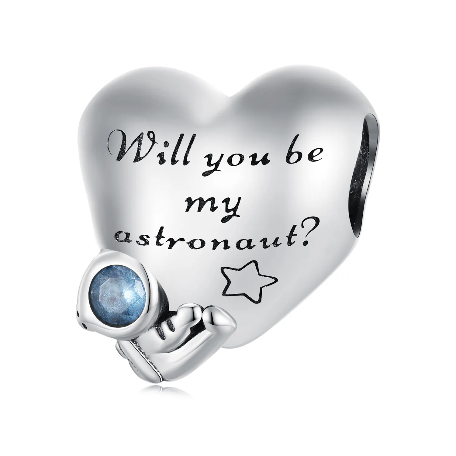 Amuleta în stil Pandora Astronaut - BSC790