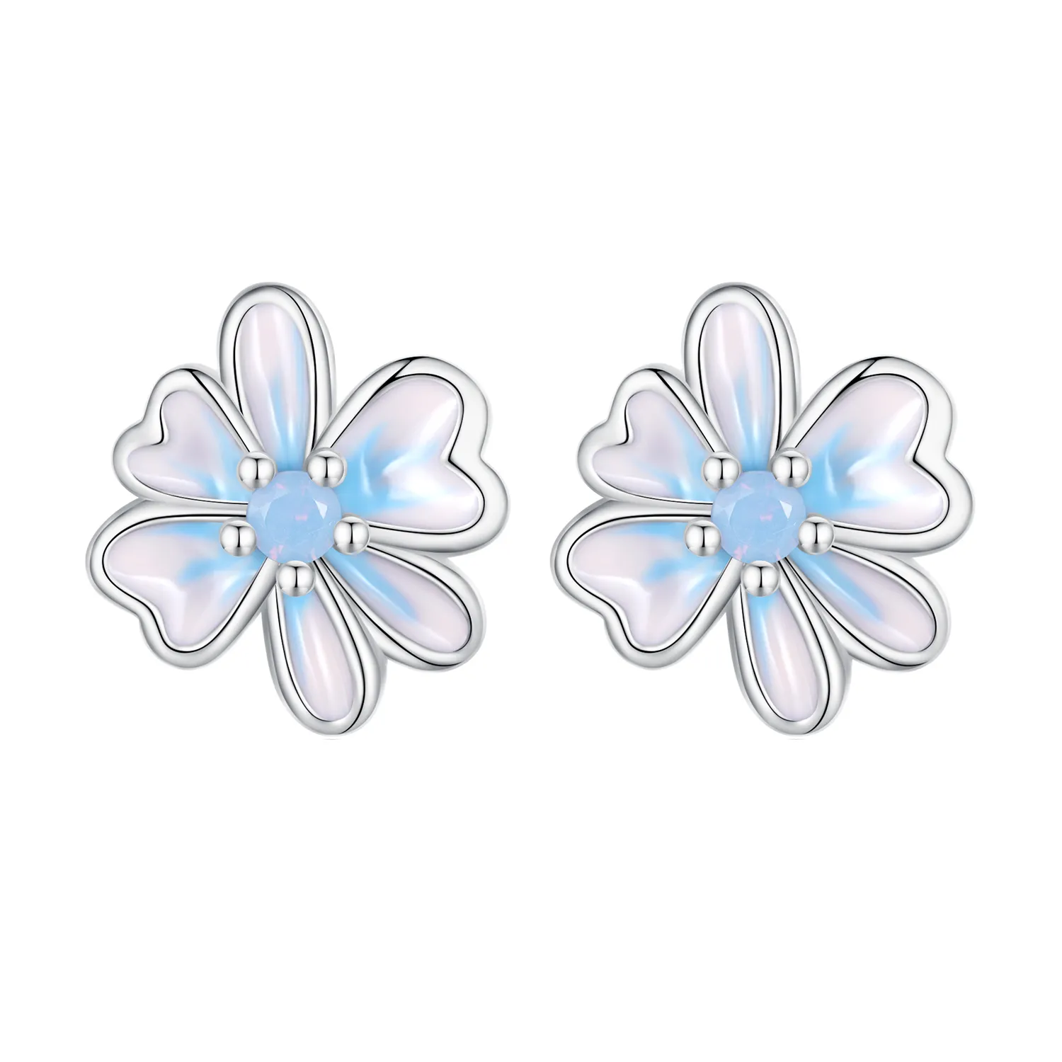 bijuterii pandora în stil floral cercei cu șurub sce1572