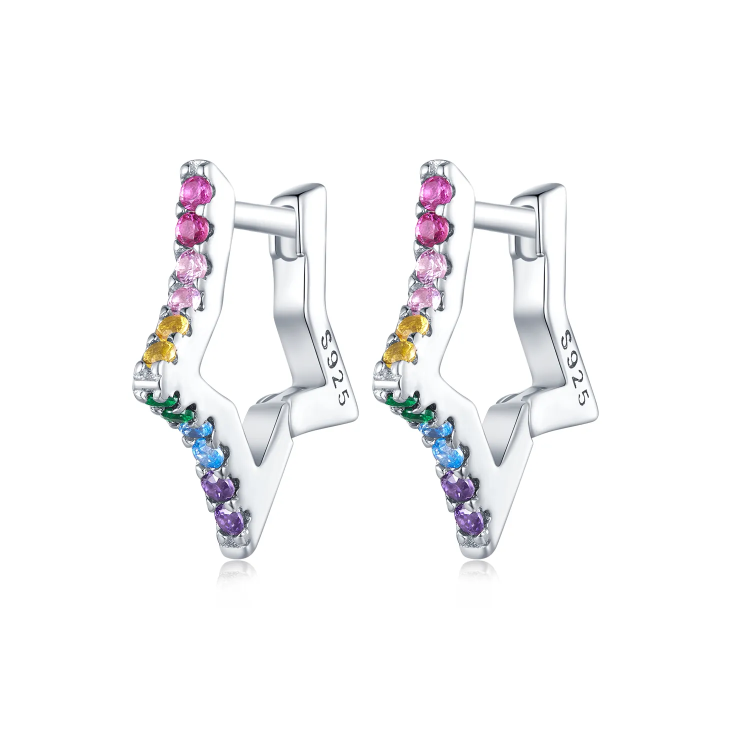 cercei pandora stil stele iridescente sce1627