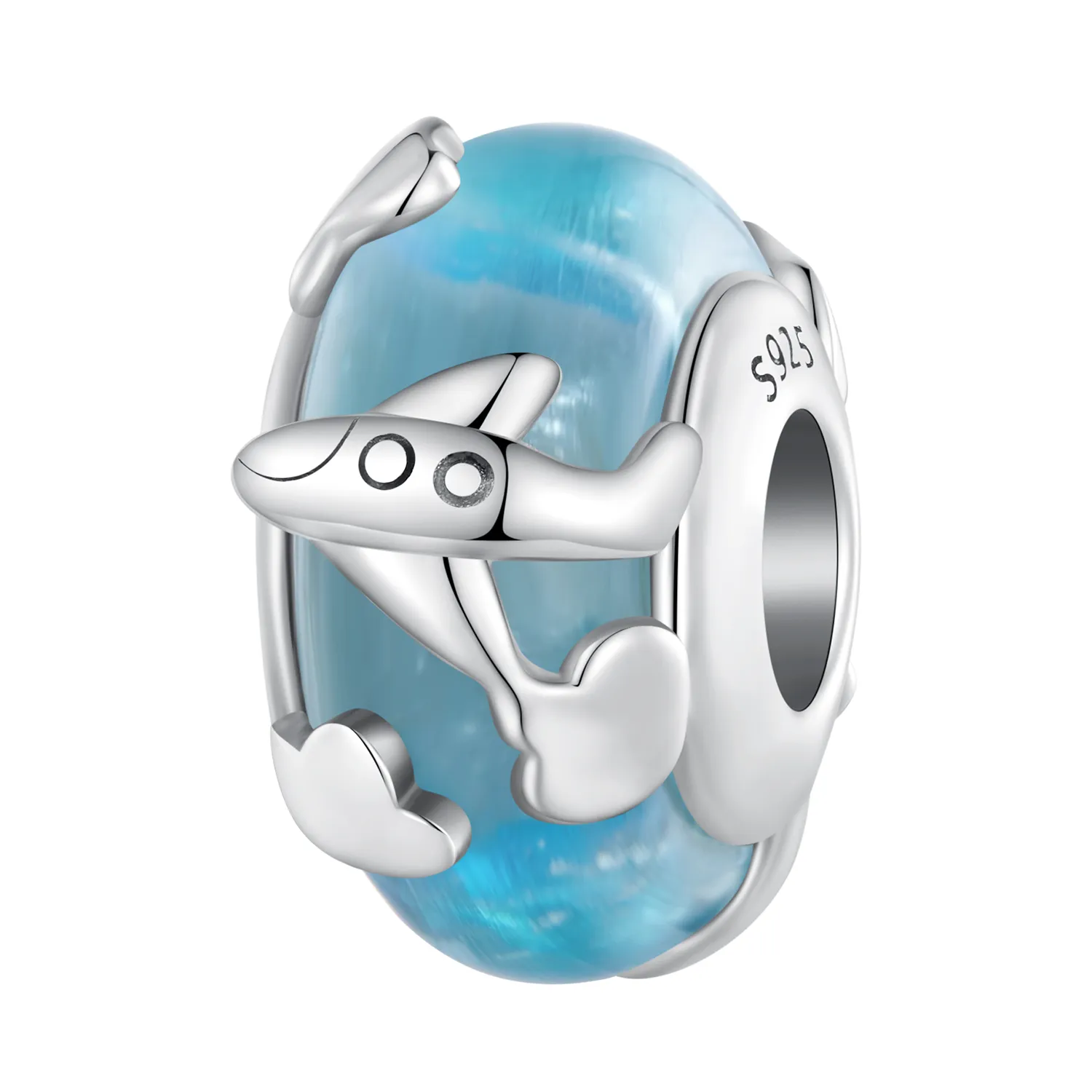 charm zburător în stil pandora cu design aerian scc2482
