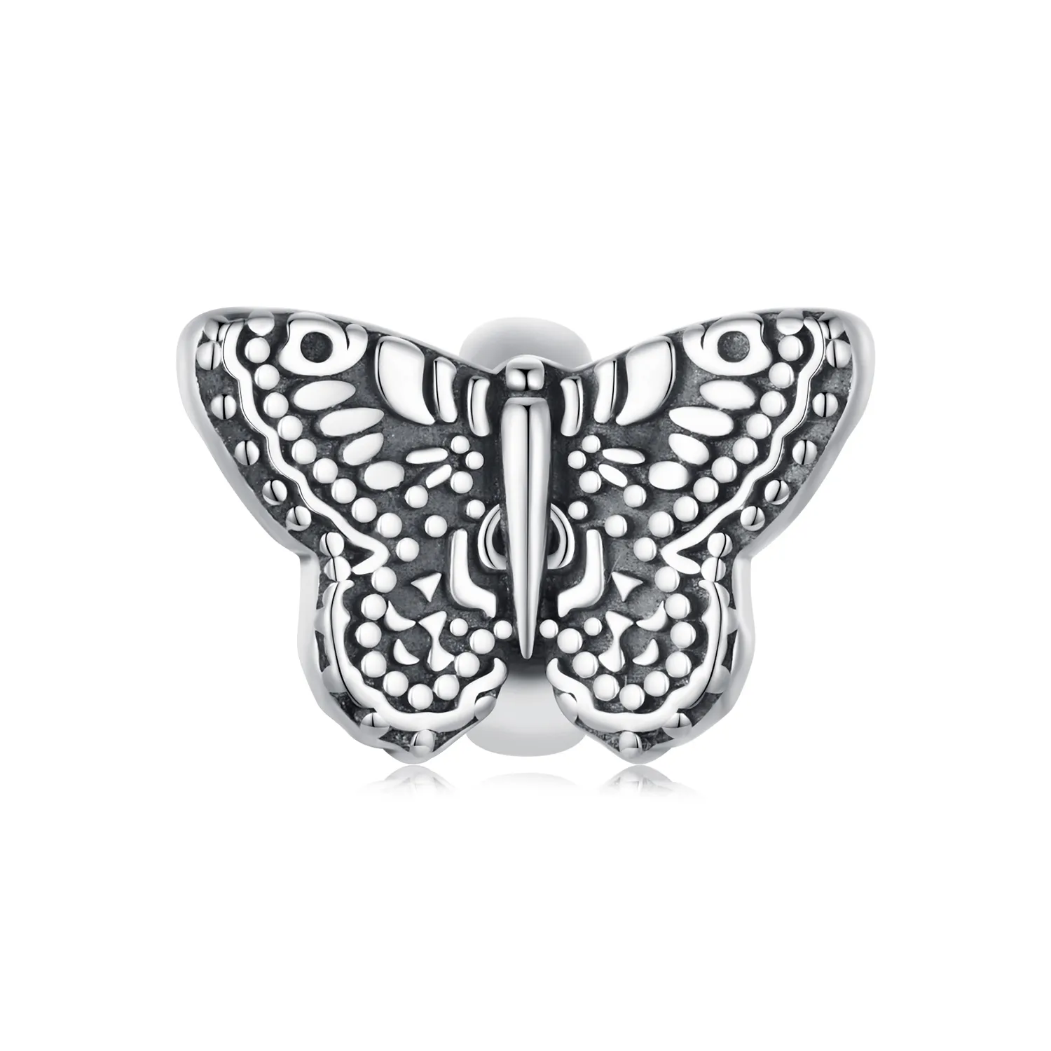 charma din silicon în stil pandora cu fluture scc2551