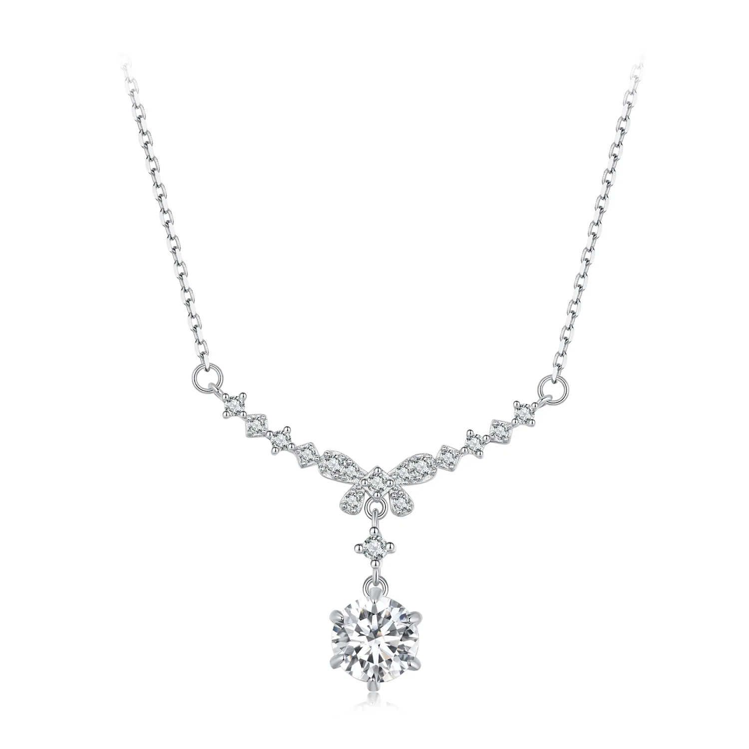 colier moissanite în stilul pandora un certificat msn020