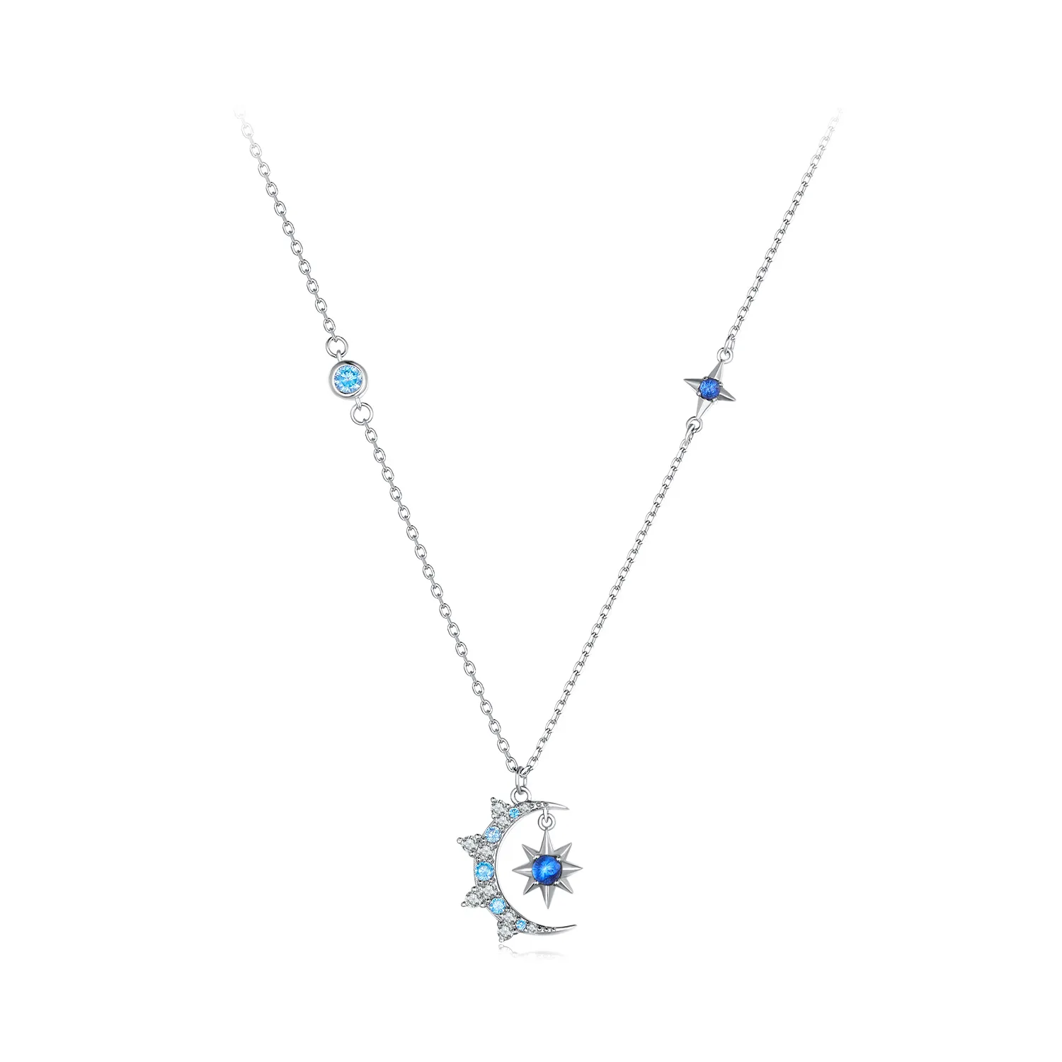 colier pandora stil lună explozivă de stele bsn347