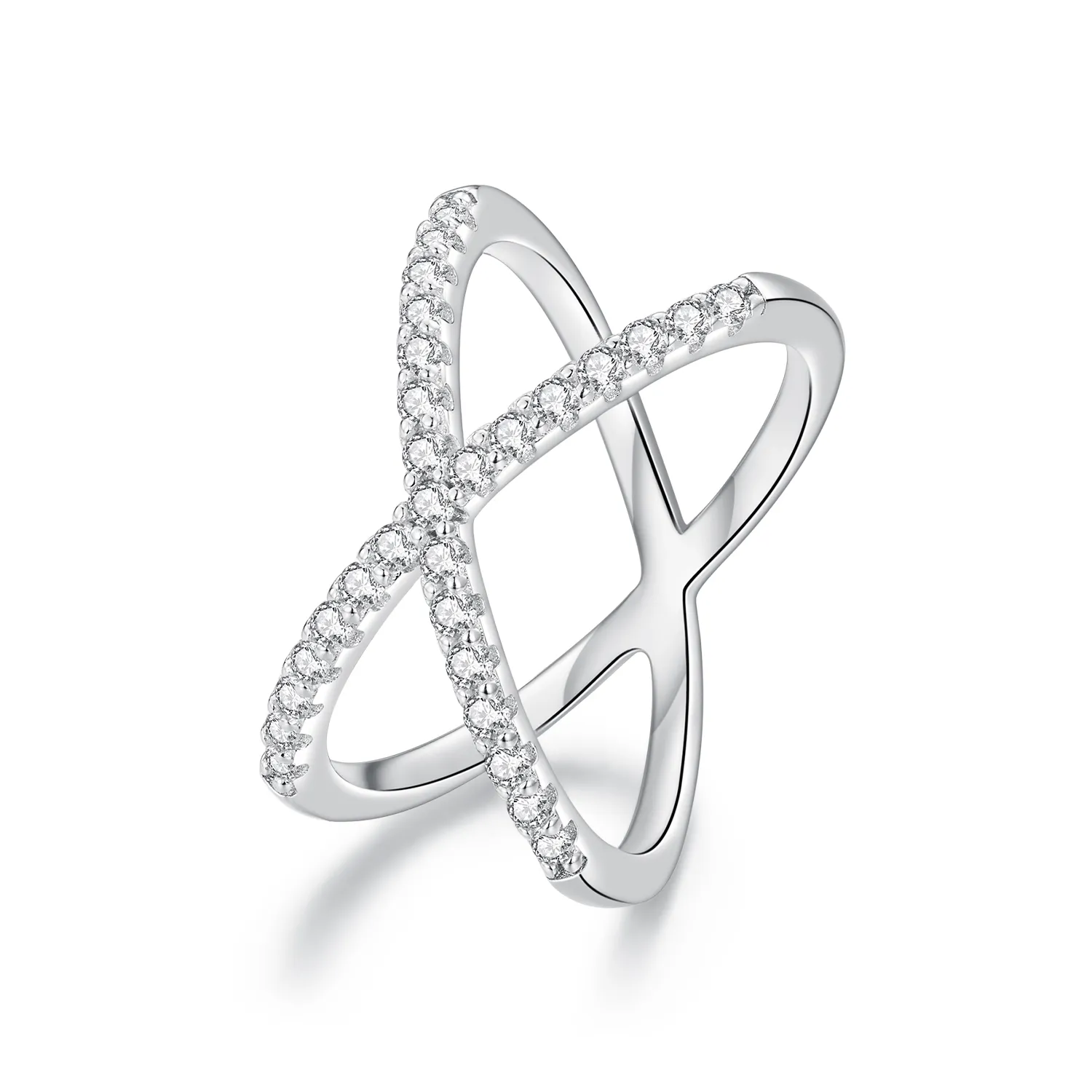 inel cu două straturi de moissanite în stil pandora un certificat msr036