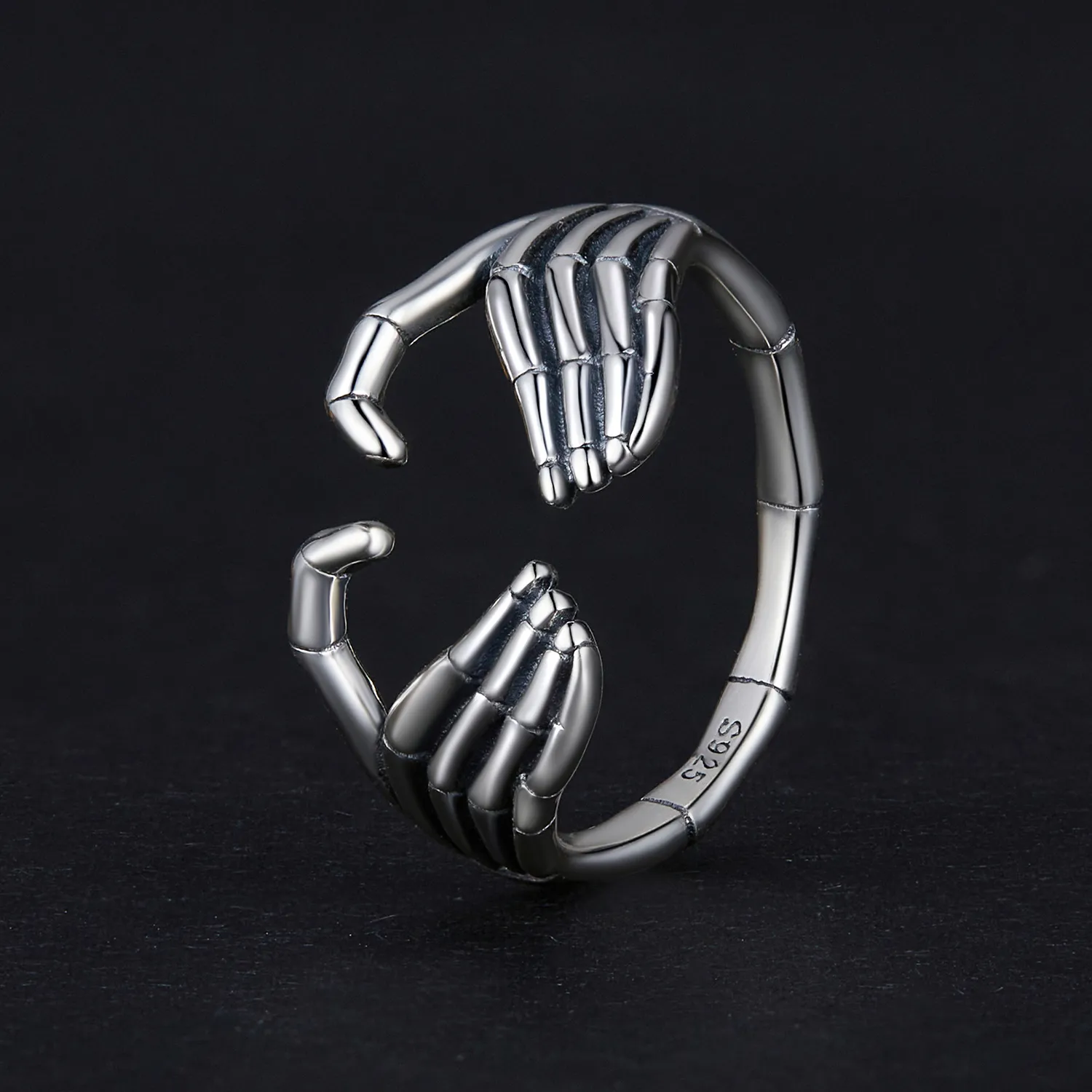 Inel cu mână de schelet în stil Pandora - SCR971-E