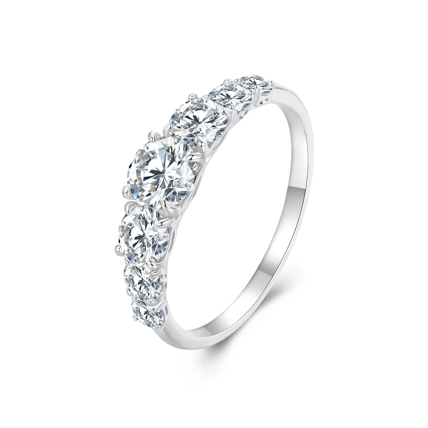 inel cu strălucire de tip pandora cu moissanite un certificat msr037