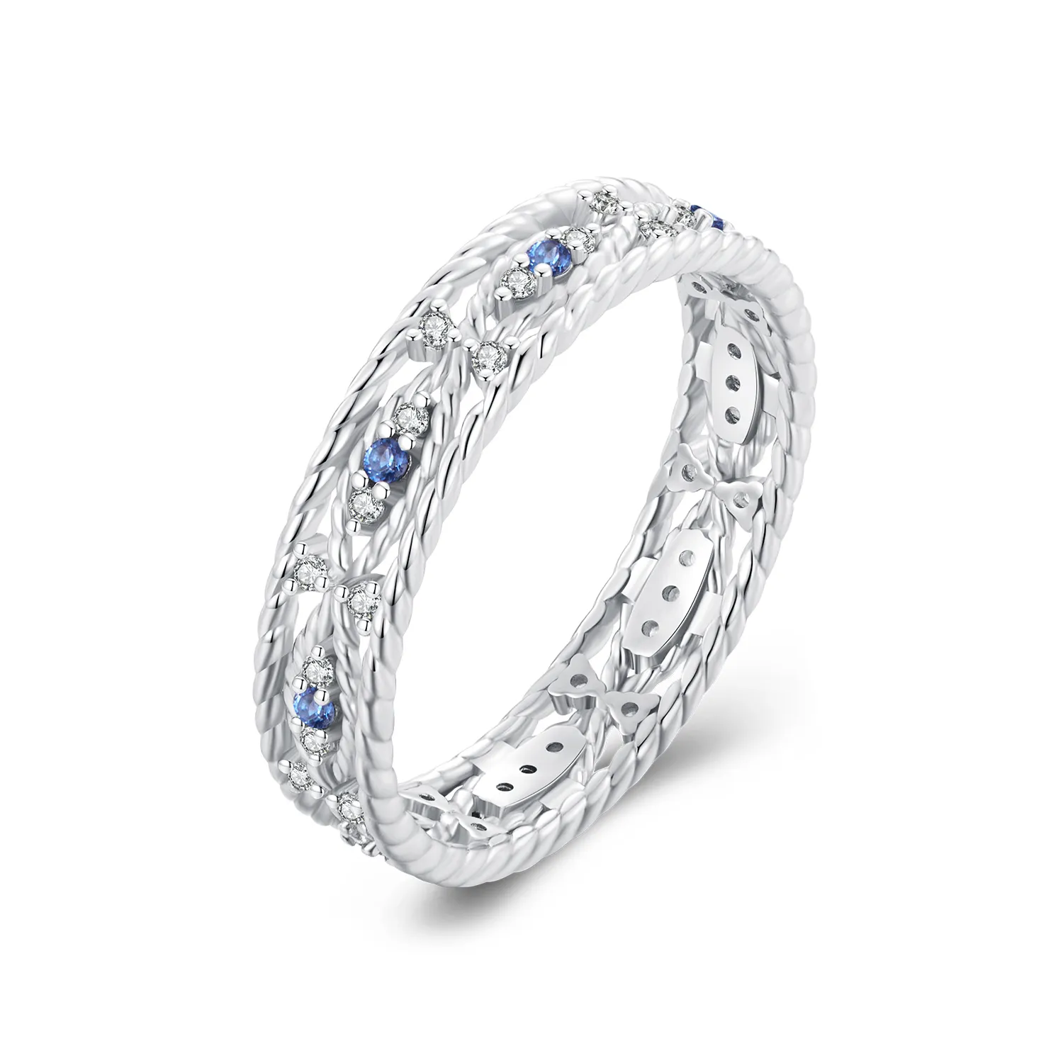 inel de stil pandora cu ochiul diavolului bsr456