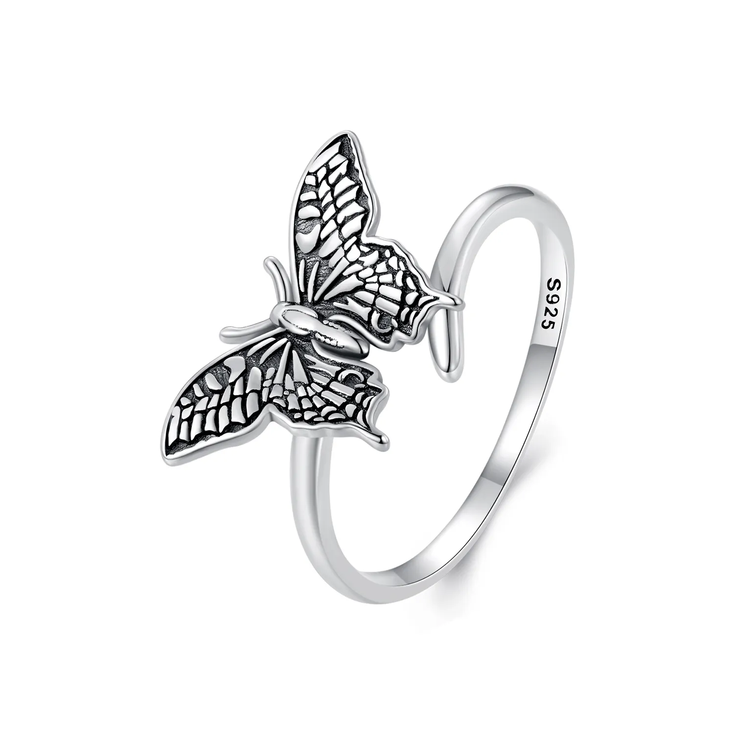 inel deschis în stil pandora cu fluture scr966 e