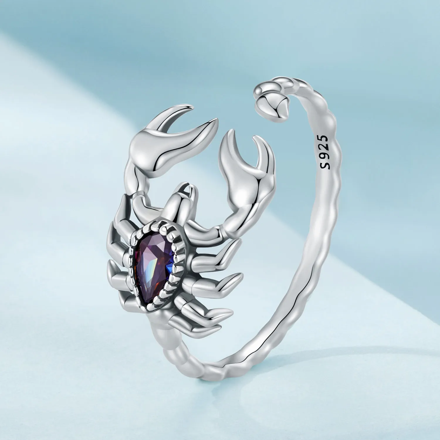 Inel deschis în stil retro cu scorpion în stil Pandora - SCR974-E