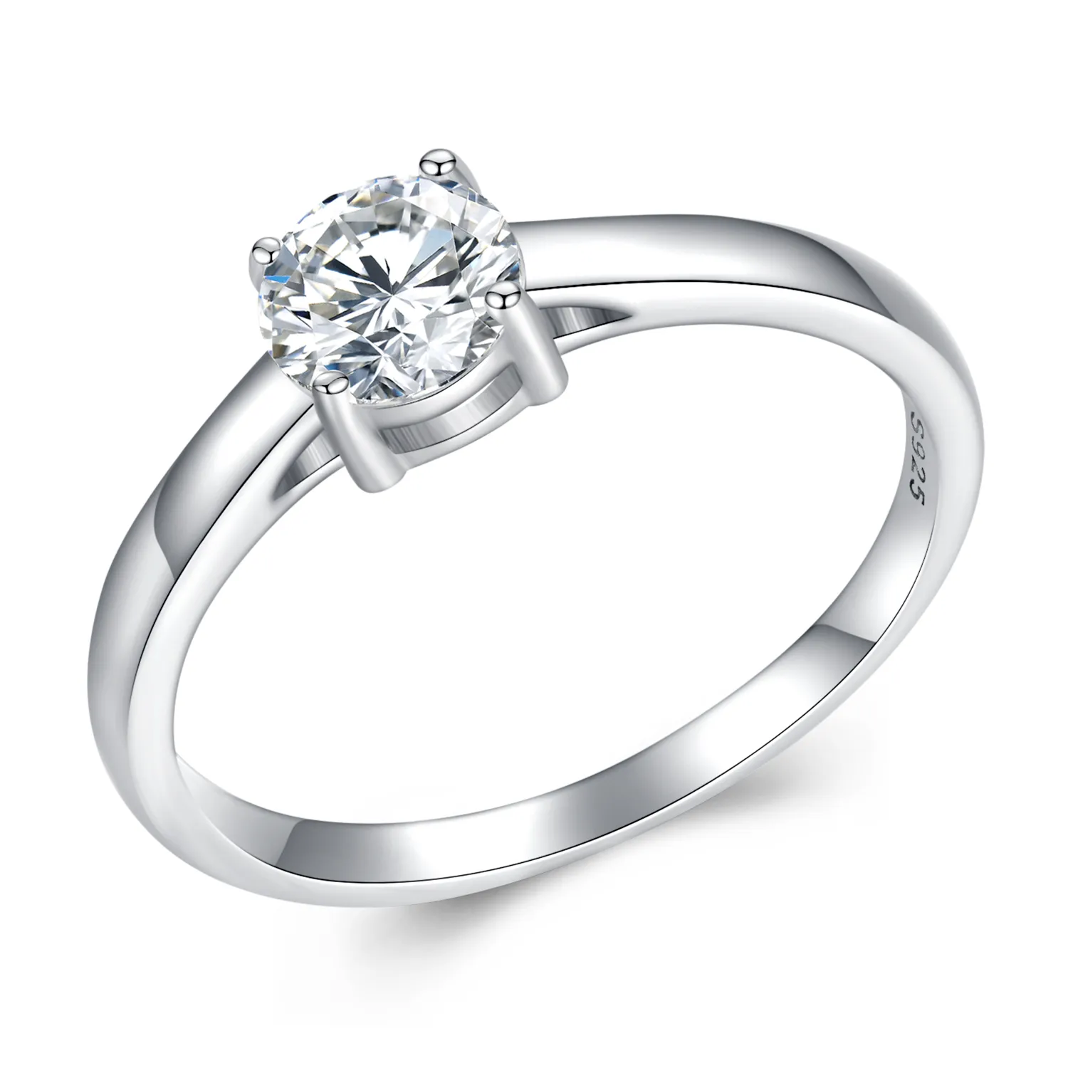 inel moissanite strălucitor în stil pandora un certificat msr005