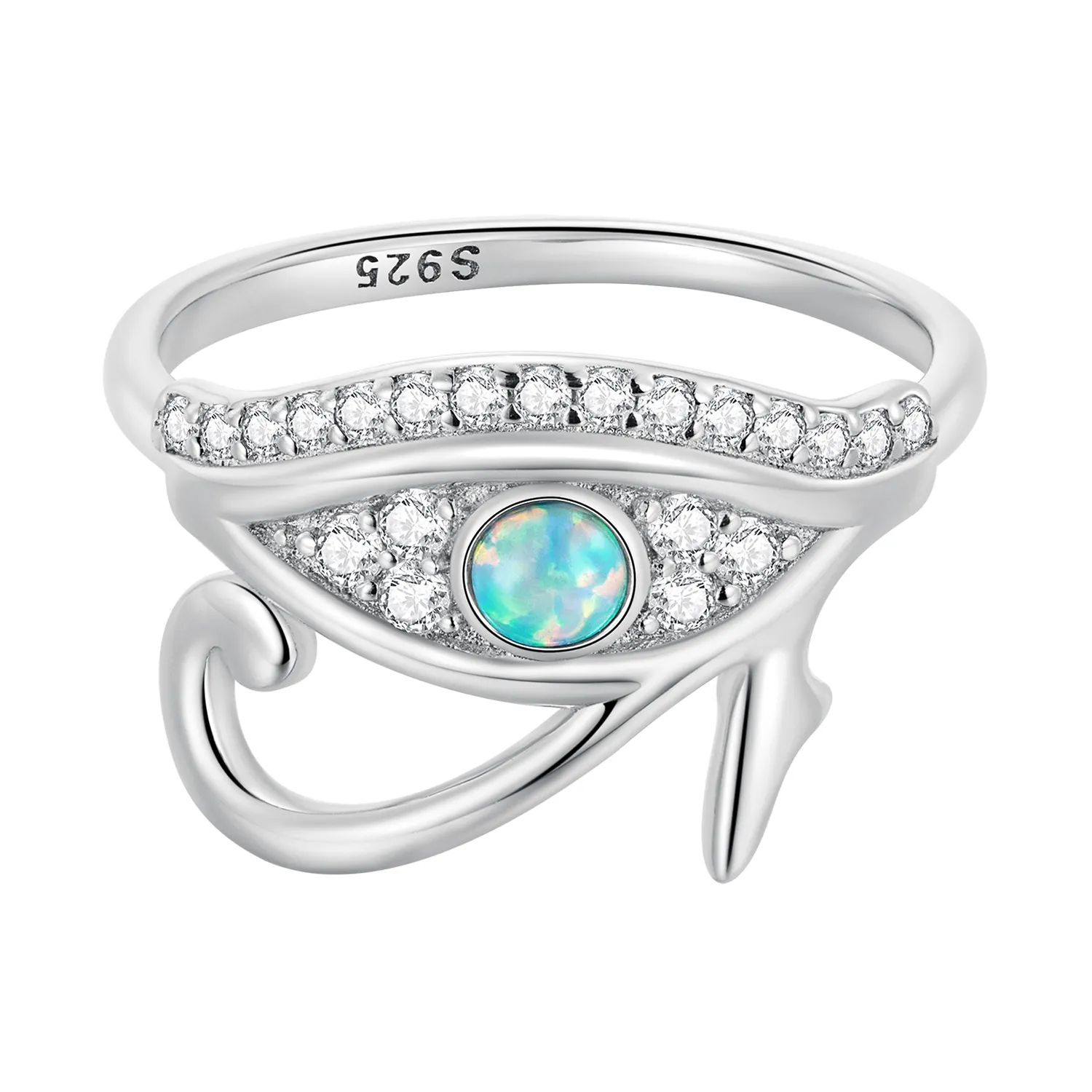 inel pandora cu stil zircon ochiul lui horus bsr403