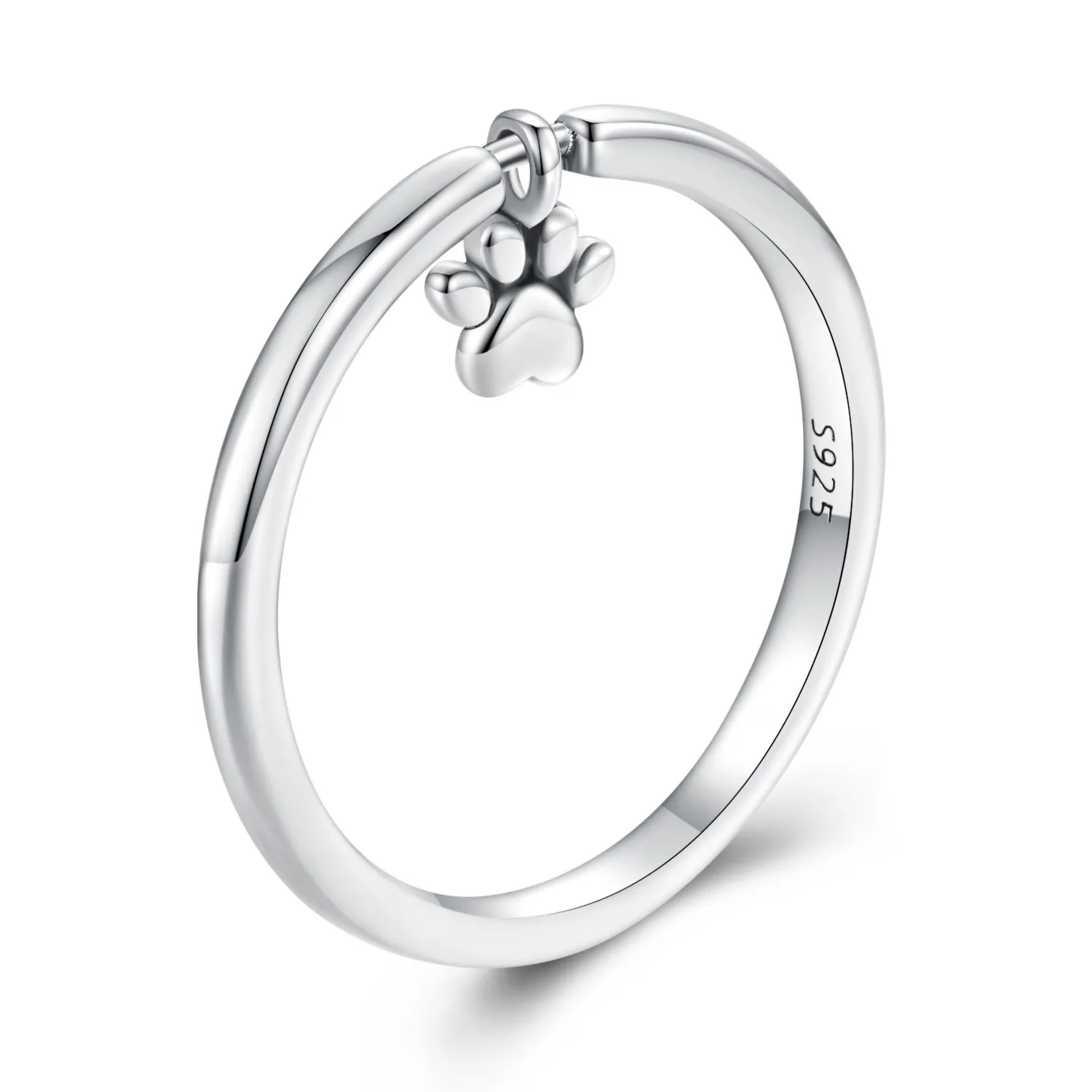 inel stil pandora cu lăbuță de câine scr892