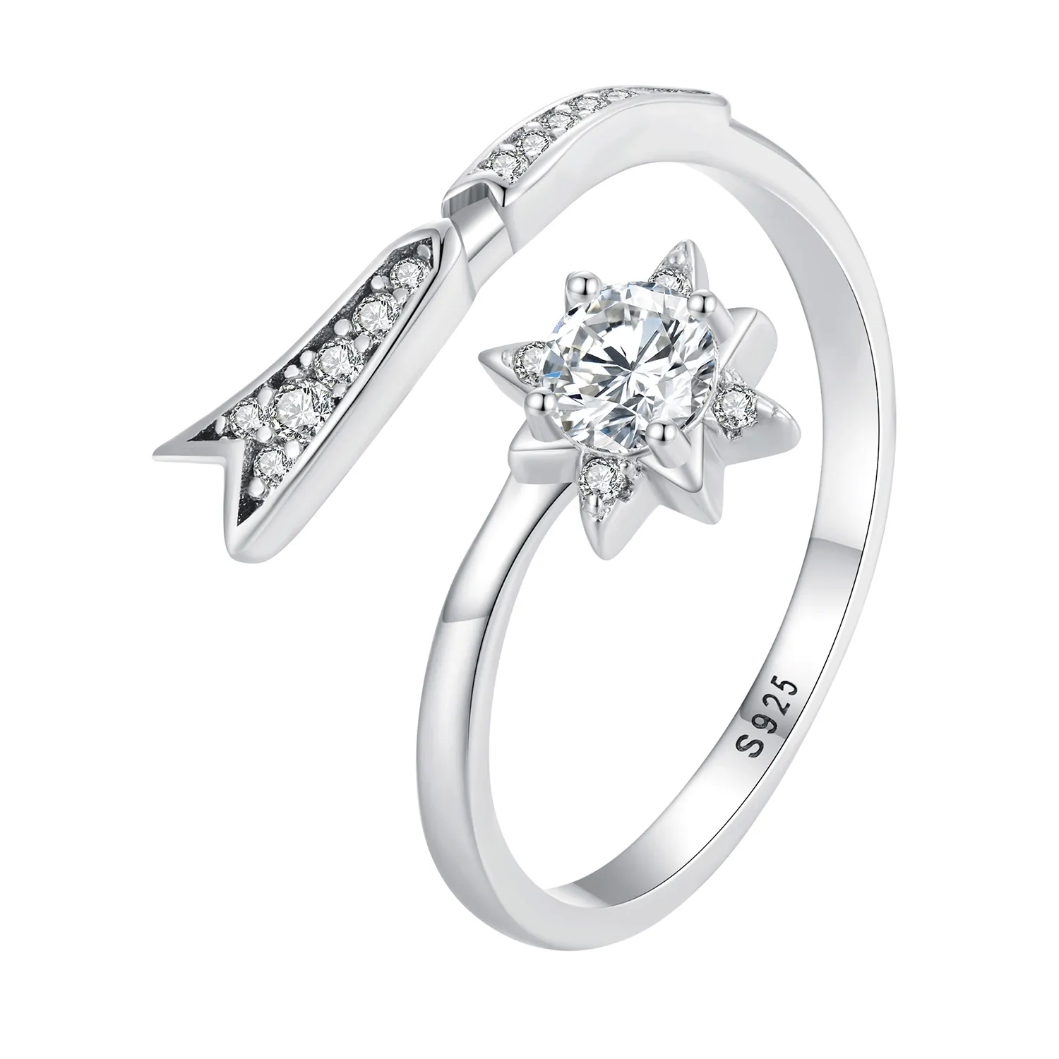 inelul elegant pandora style exquisite meteor cu deschidere bsr413
