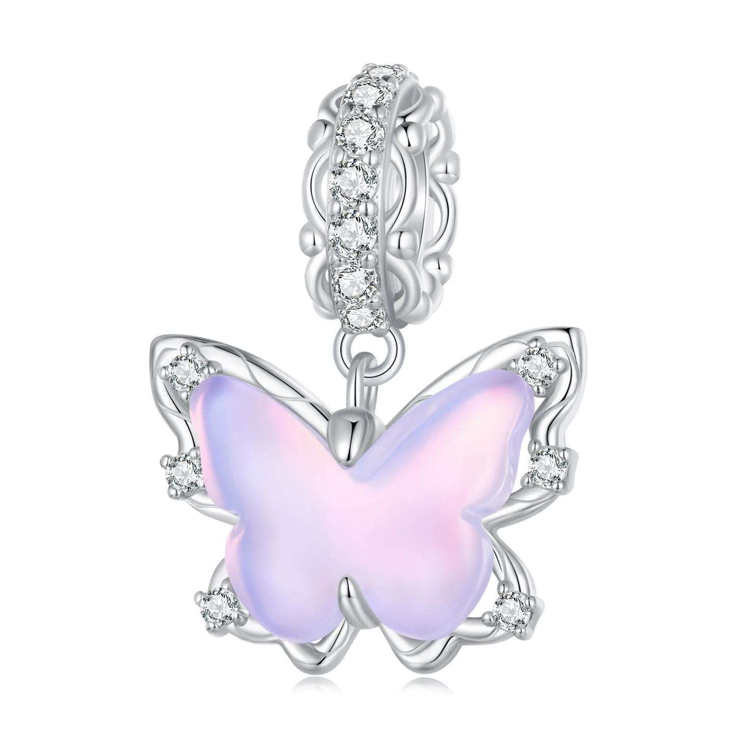 Pandantiv cu fluture dantelat în stil Pandora - BSC925