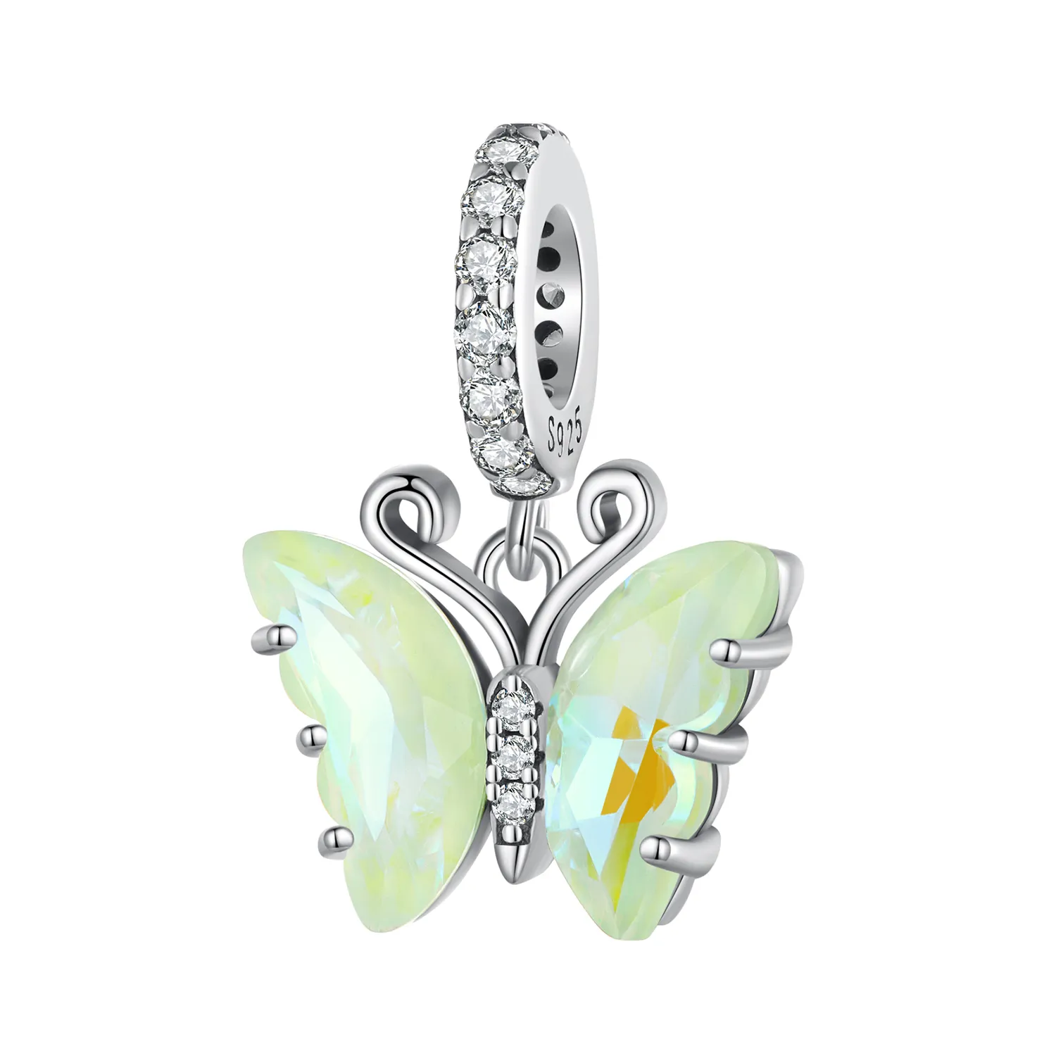 Pandantiv Pandora stil fluture verde Aurora - SCC2305-GN