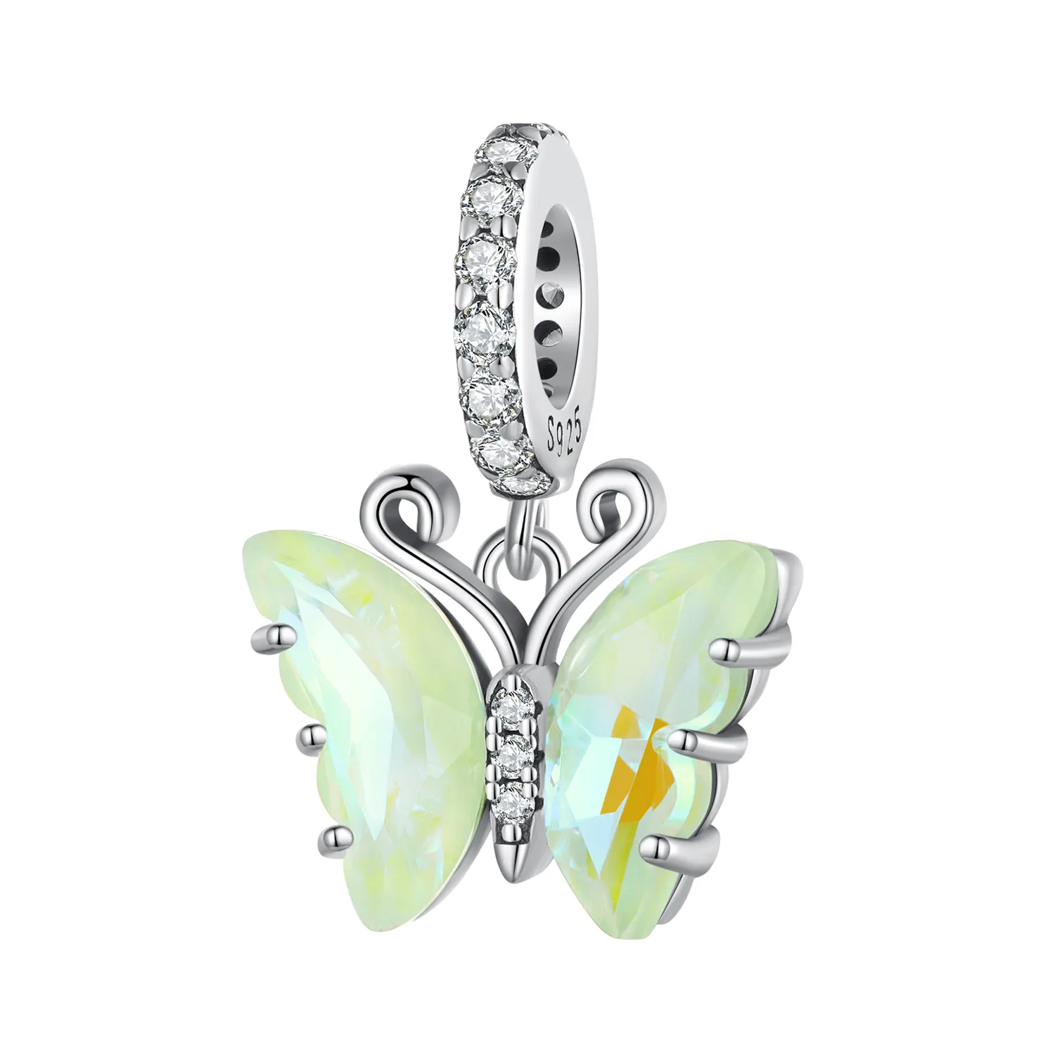 pandantiv pandora stil fluture verde aurora scc2305 gn