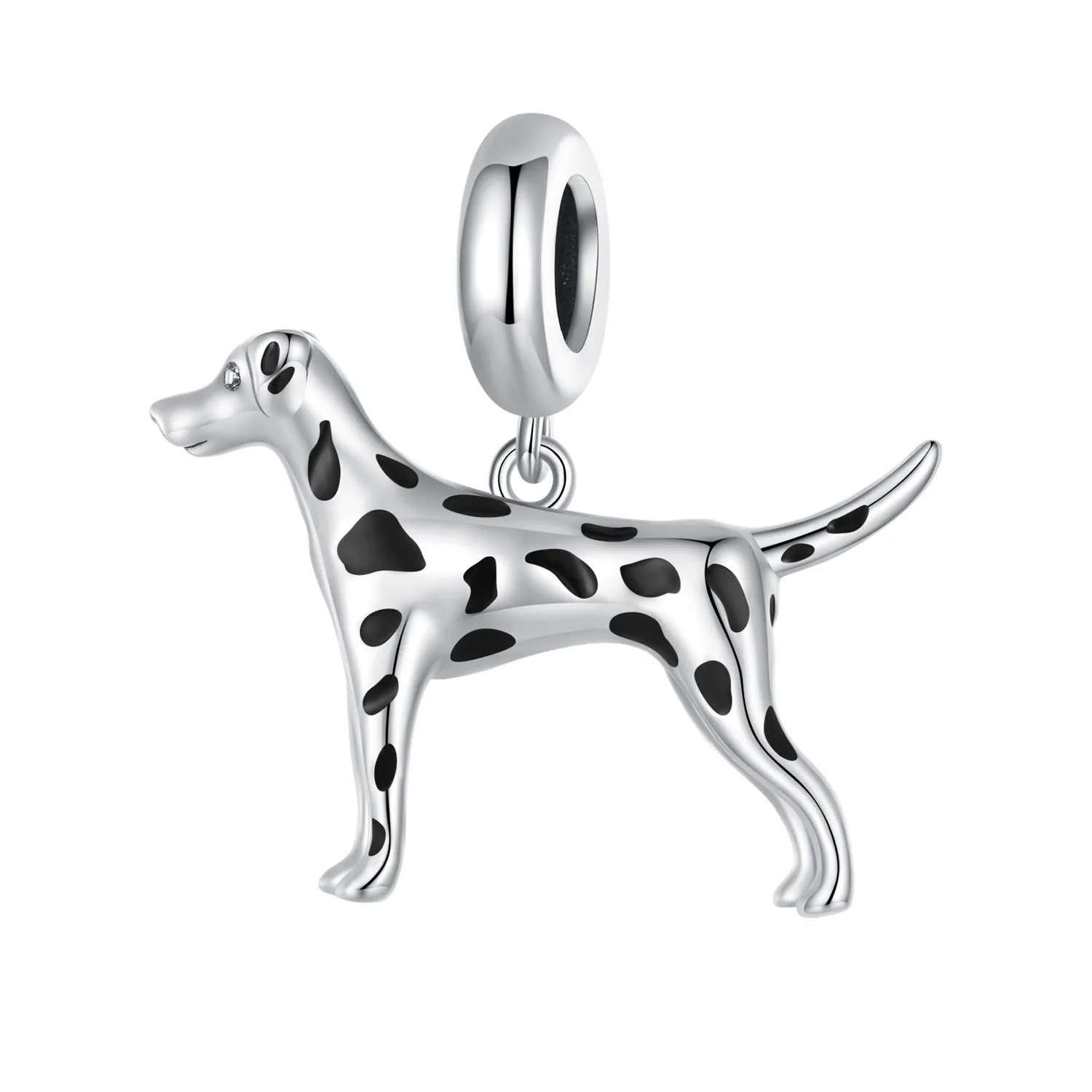 pandantiv stil pandora cu model dalmatian bsc798