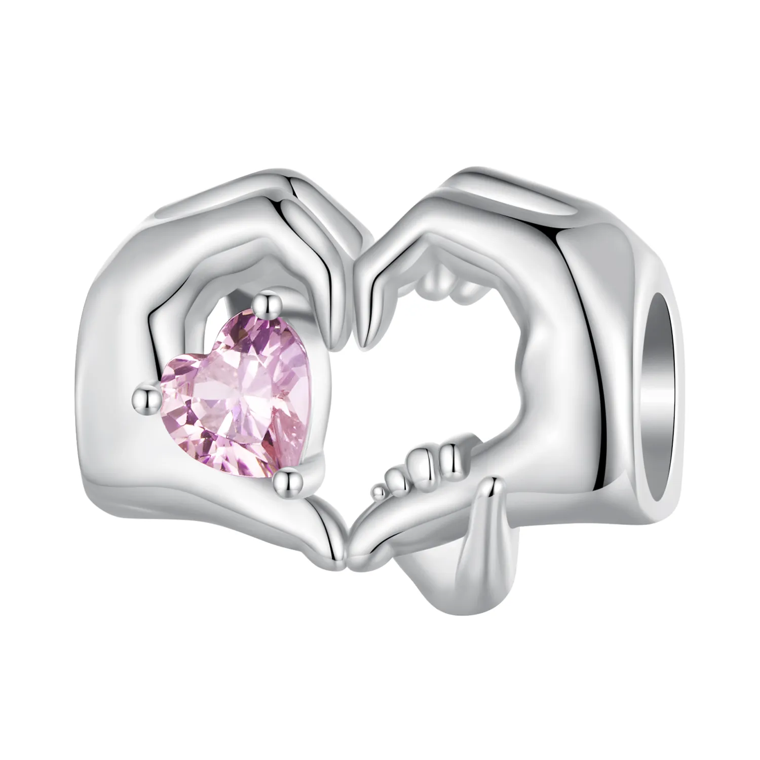 pandora stil inimă charm cu gesticulare bsc829