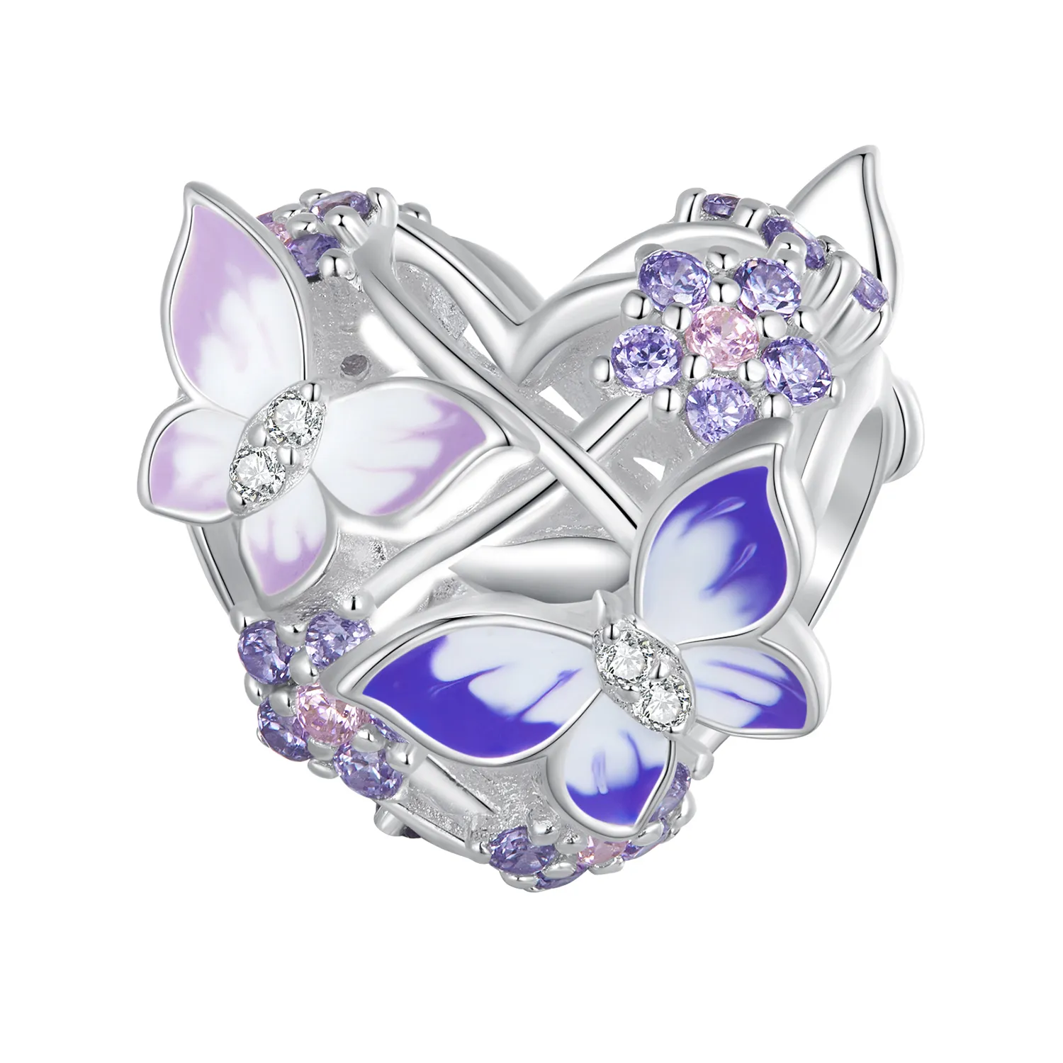 pandora stil inimă în formă de fluture charm scc2464