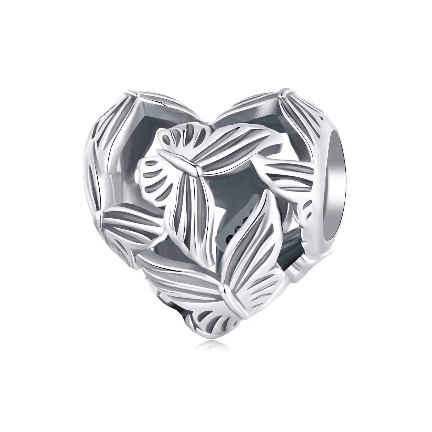 pandora stil inimă în formă de fluture pandantiv scc2576