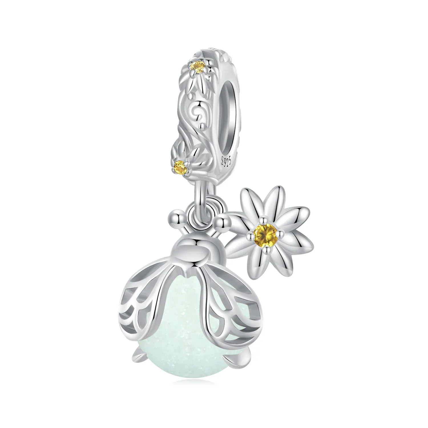 pandora stil licurici luminos pandantiv scc2615
