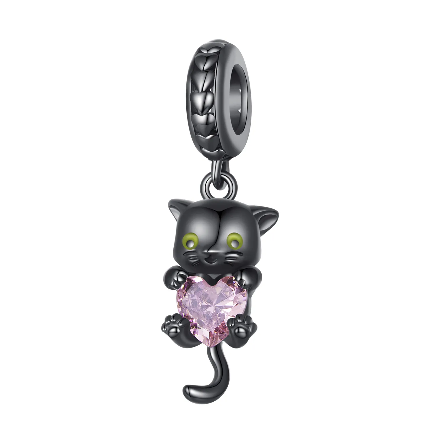 Pandora Stil Pisica Neagră Mică Pendul - BSC800