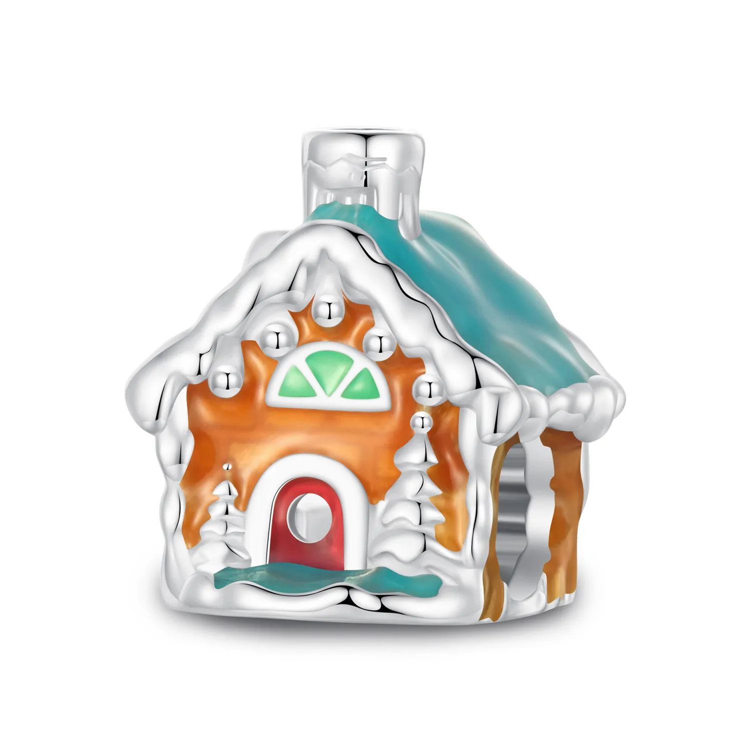 pandora stilul luminos căsuța de crăciun charm scc2646
