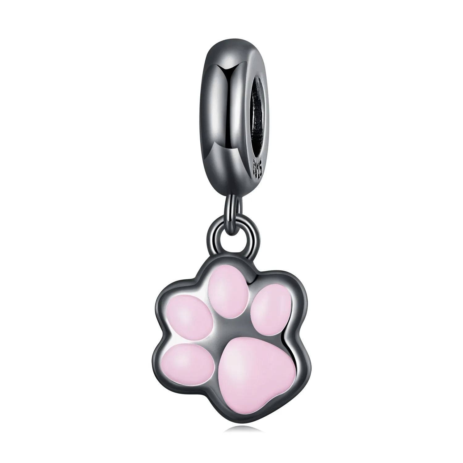 pandora style mini gheara de pisică neagră cu pandantiv scc2476 d