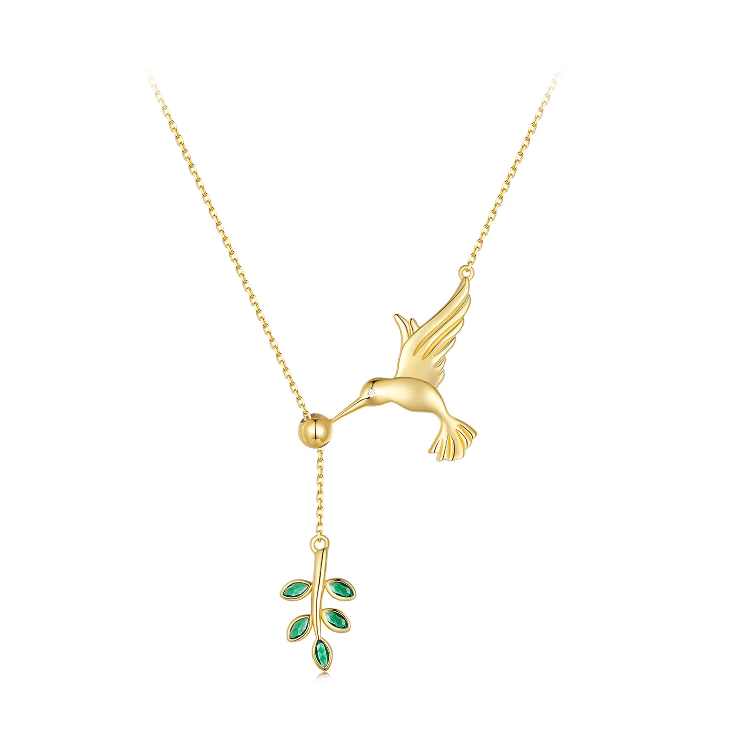 salutări de la pasărea colibri în stil pandora colier din argint 925 scn217 b