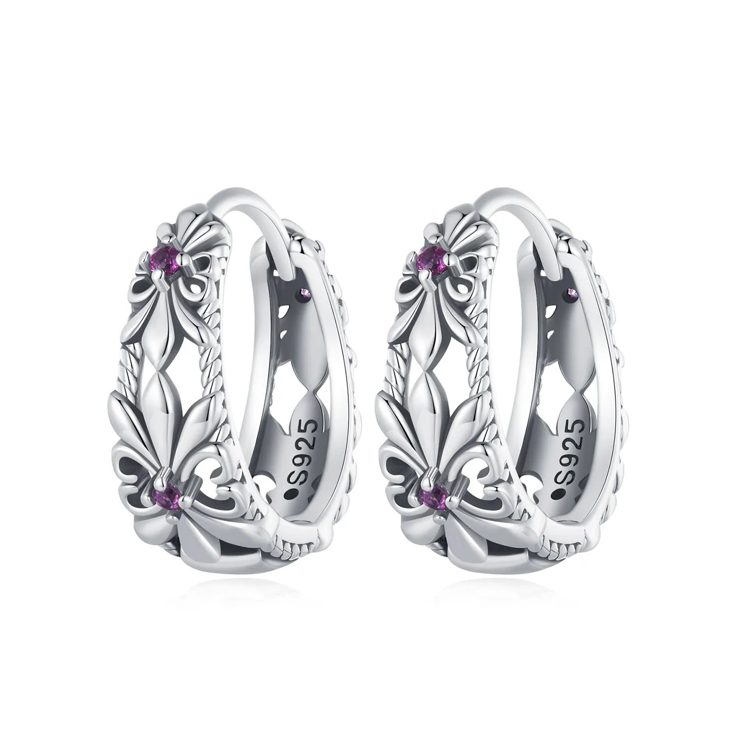 stil pandora cercei cu cerc vintage iris sce1649