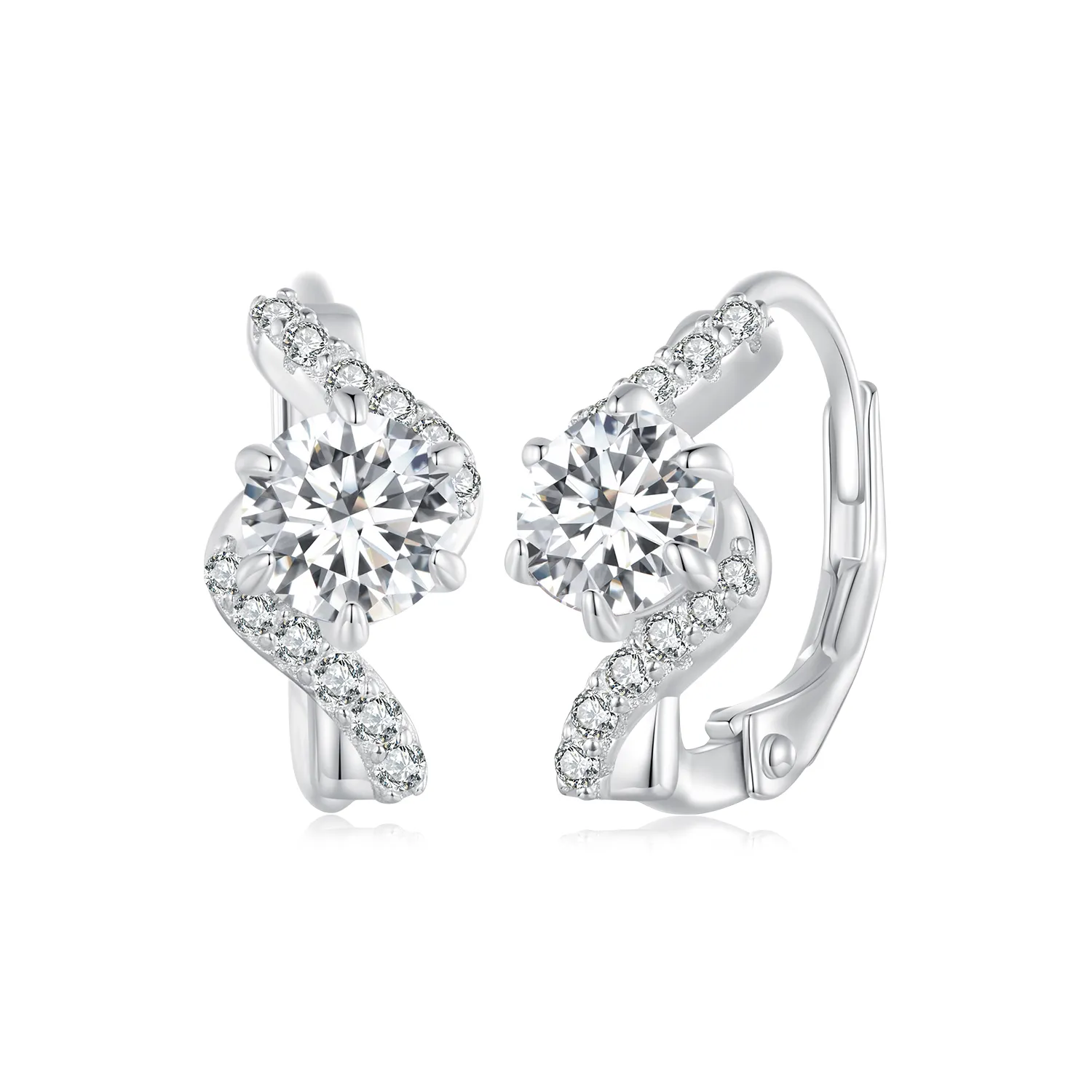 stil pandora cercei cu cârlig moissanite 50 puncte două certificate mse036