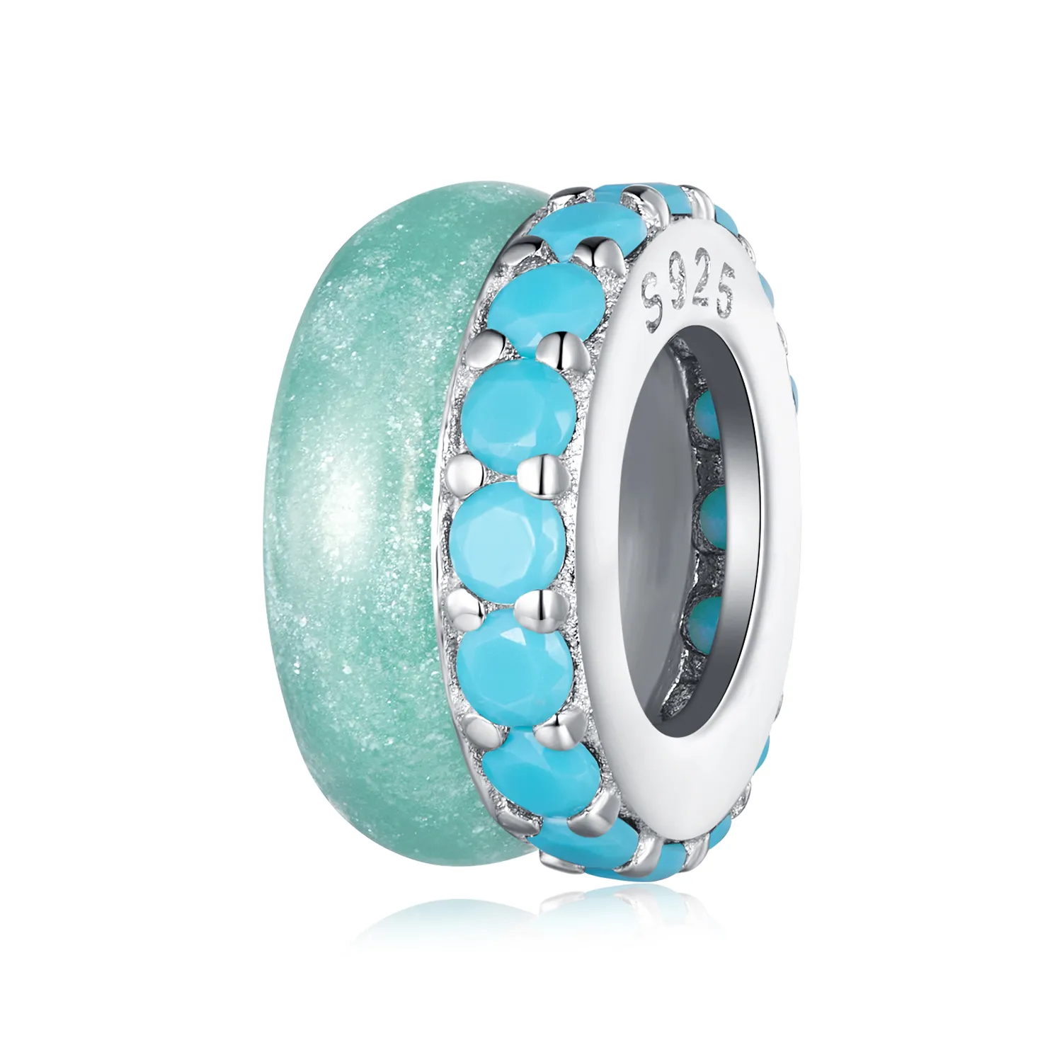 stilul pandora capac de silicon albastru cu două straturi bsc883 tq