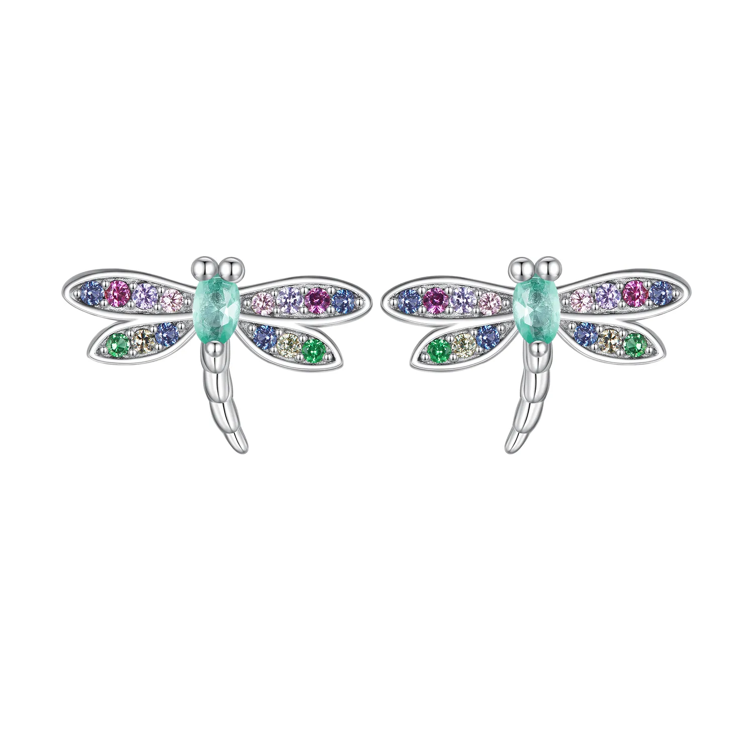 Studuri cercei Dragonfly în stil Pandora - BSE795