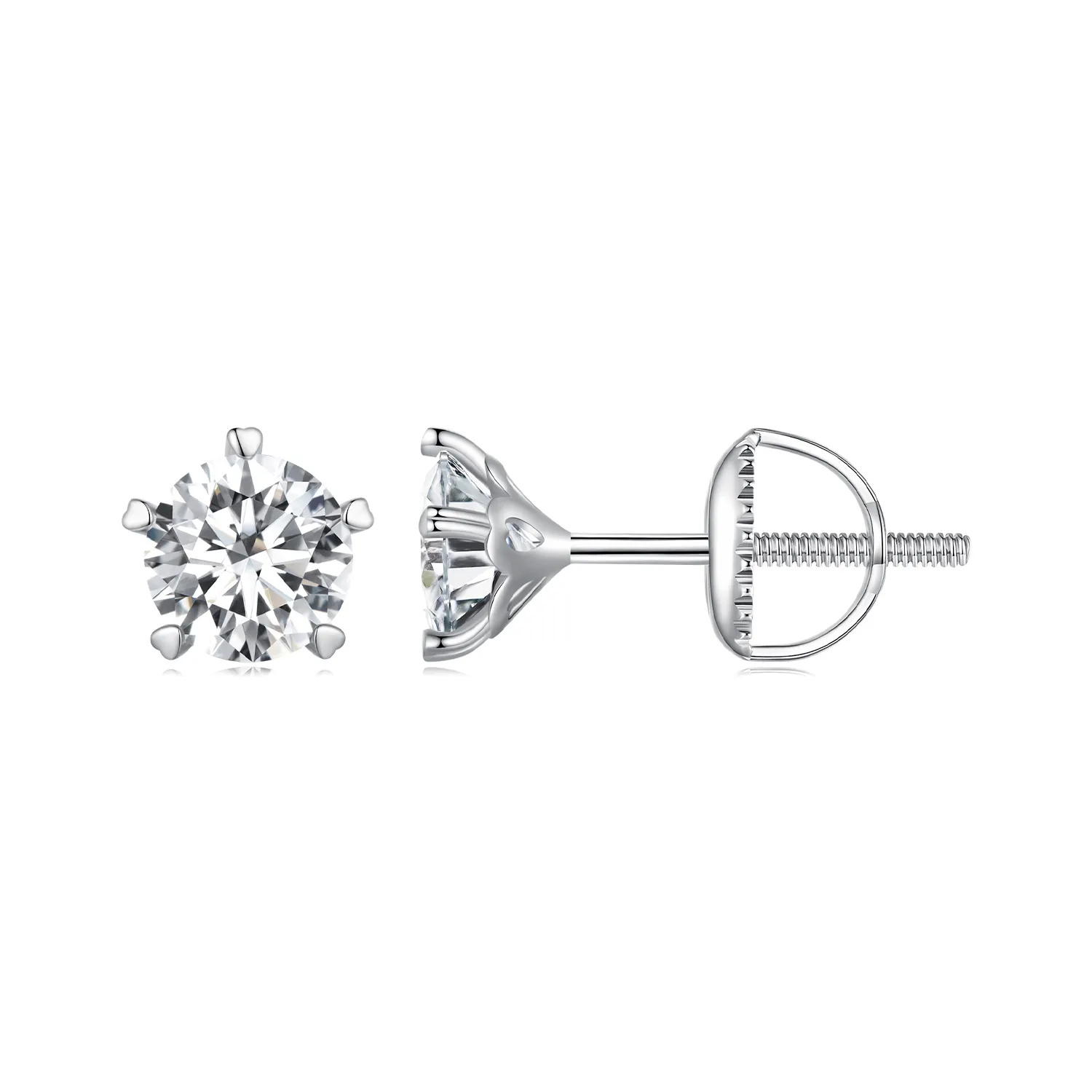 studuri de tip pandora cu moissanite de 05ct mse024 s